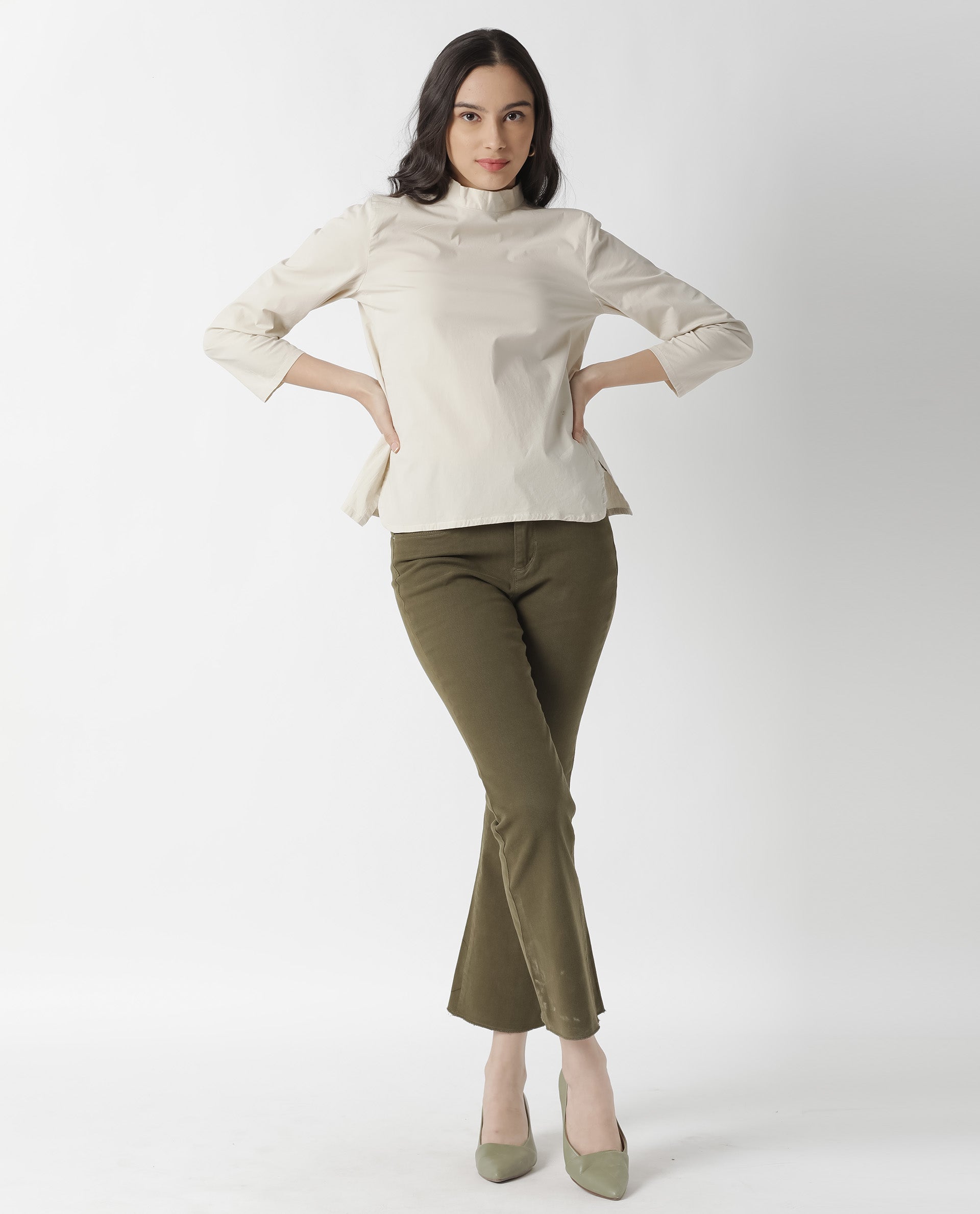Rareism Women's Monet Beige Top