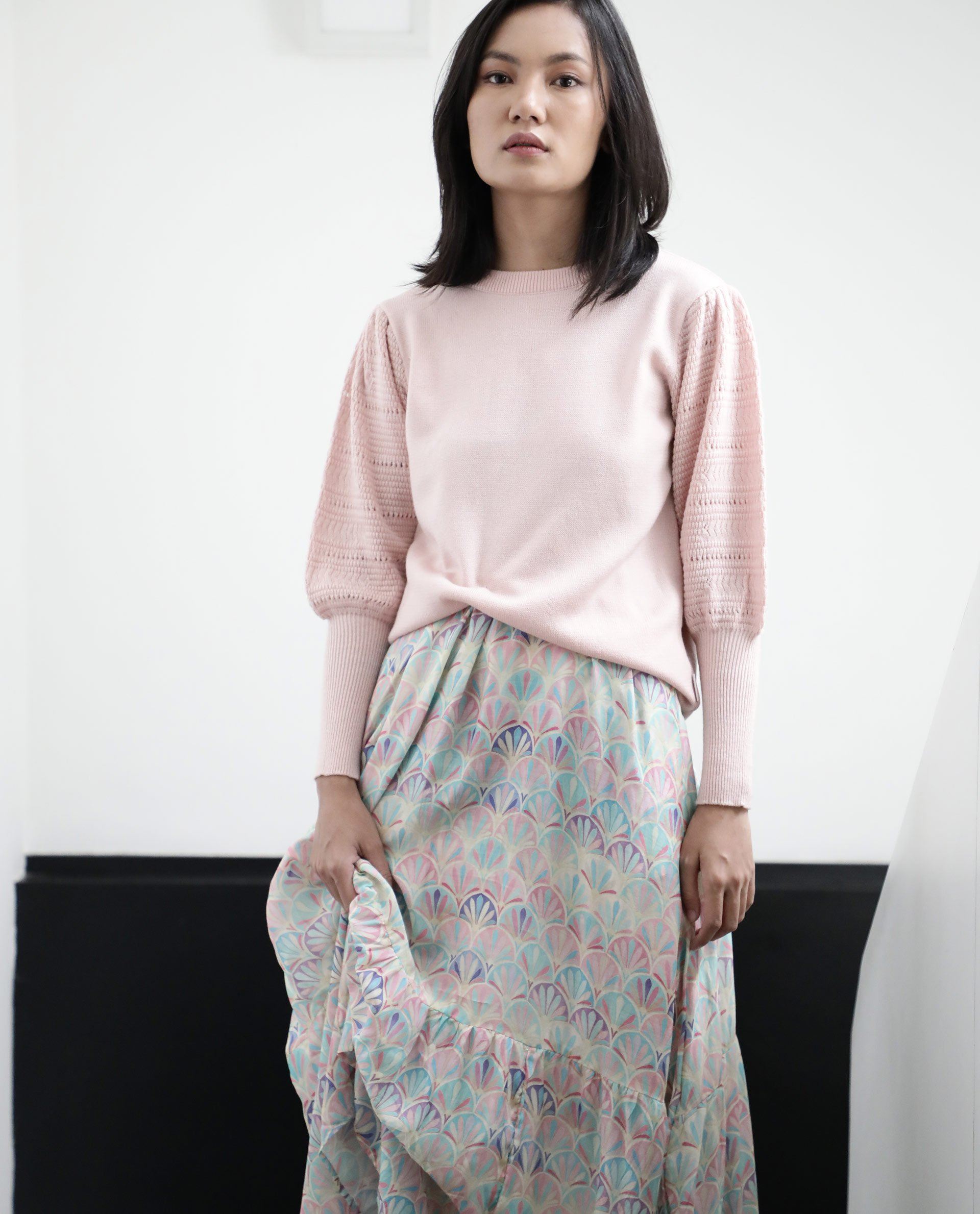 Rareism Women Marina Pink Top Full Sleeves