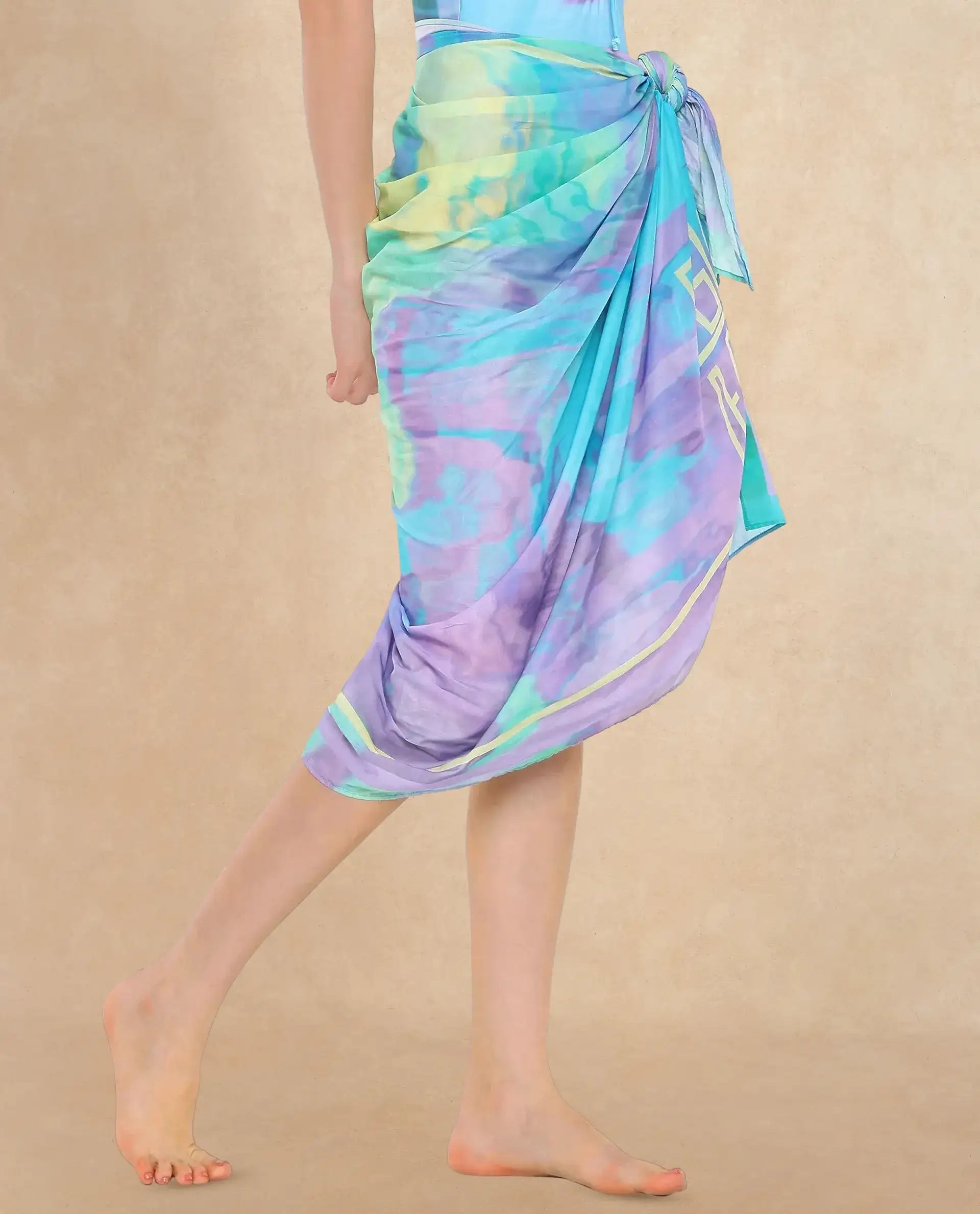 Rareism Women Mano Multi Abstract Print Scarf