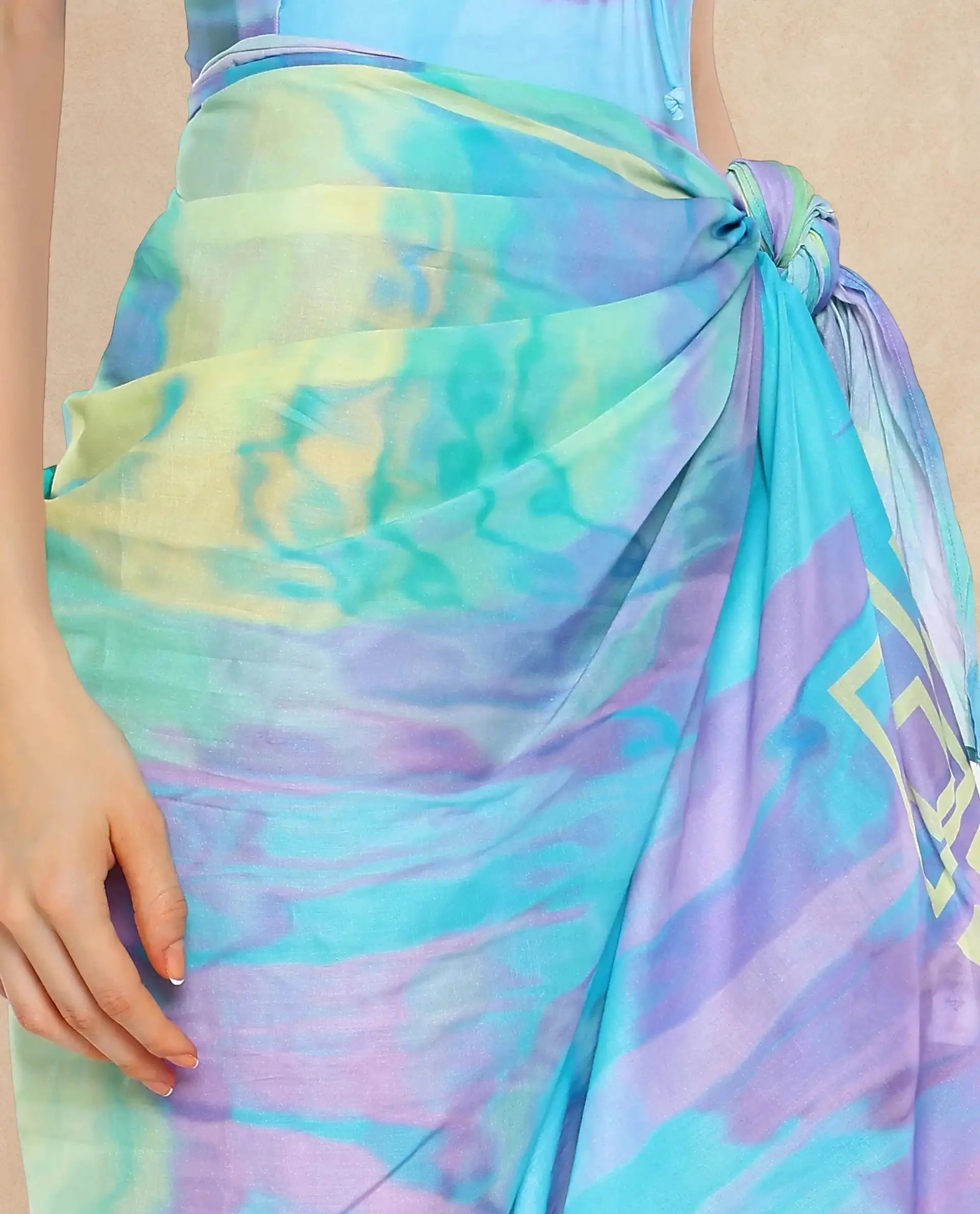 Rareism Women Mano Multi Abstract Print Scarf