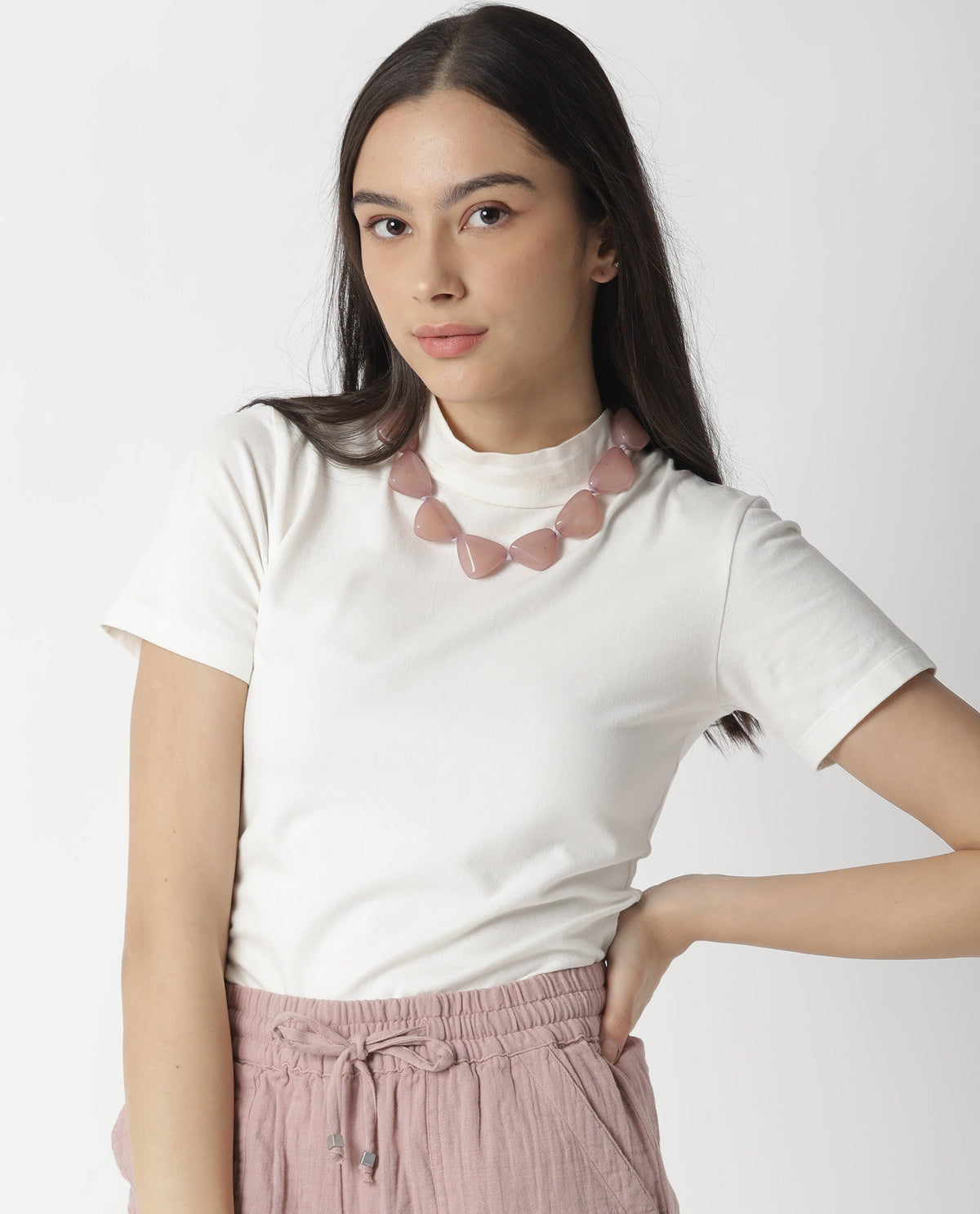 Rareism Women Mary Offwhite T-Shirt Short Sleeves