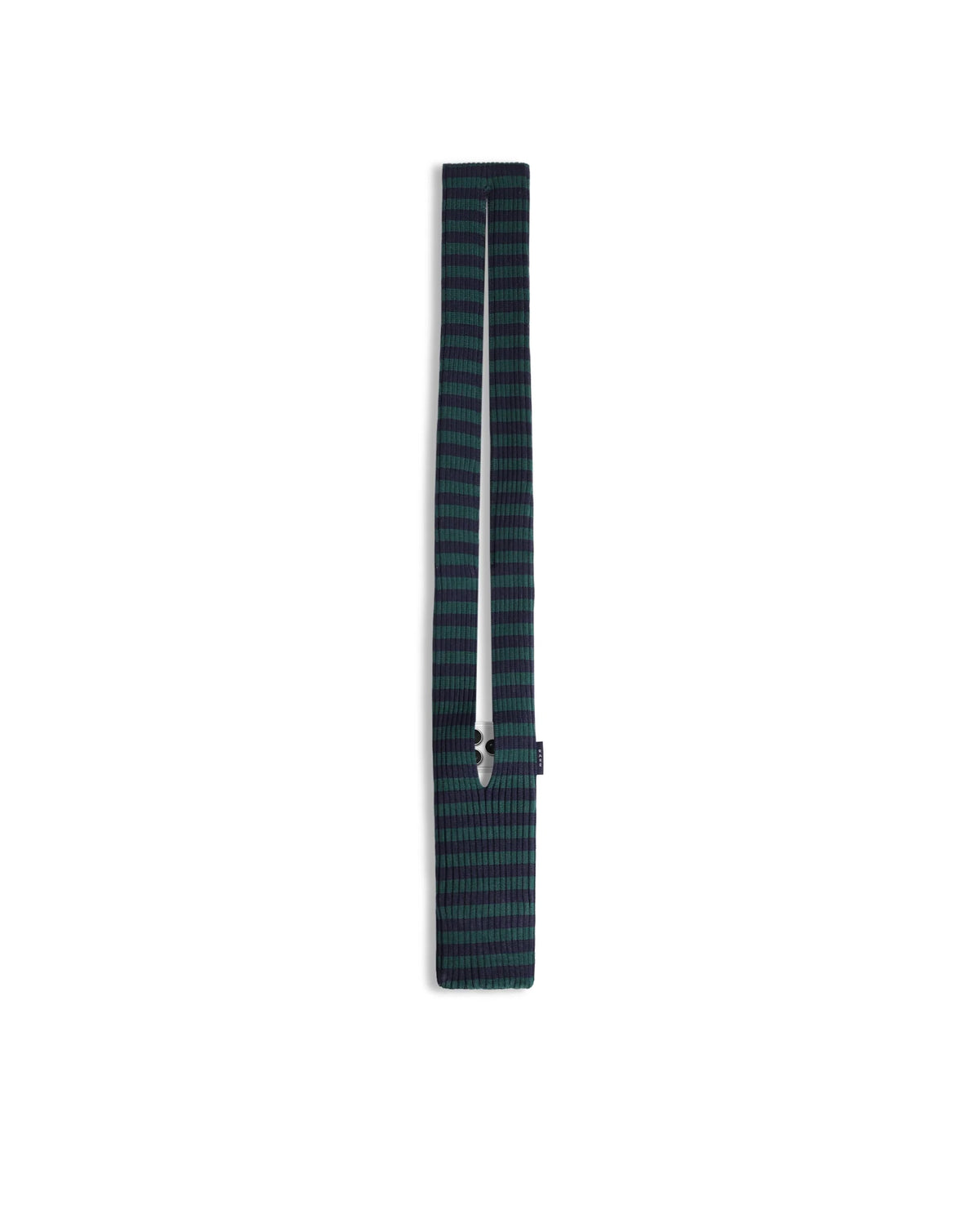 Rareism Women's Mobile Pouch Dark Green Polyester Striped Mobile Pouches