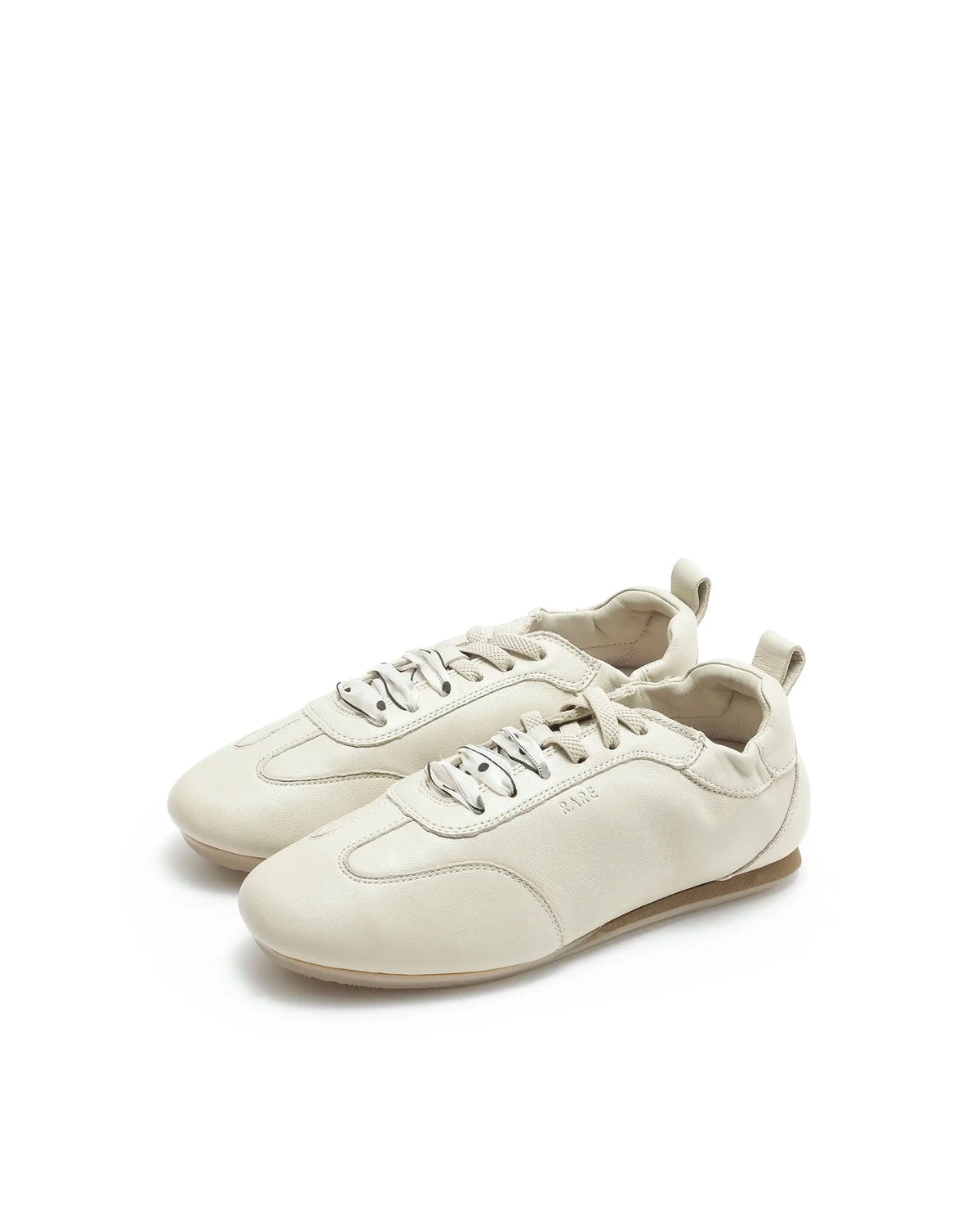 Rarez Women's Montare 7 Taupe Leather Sneaker