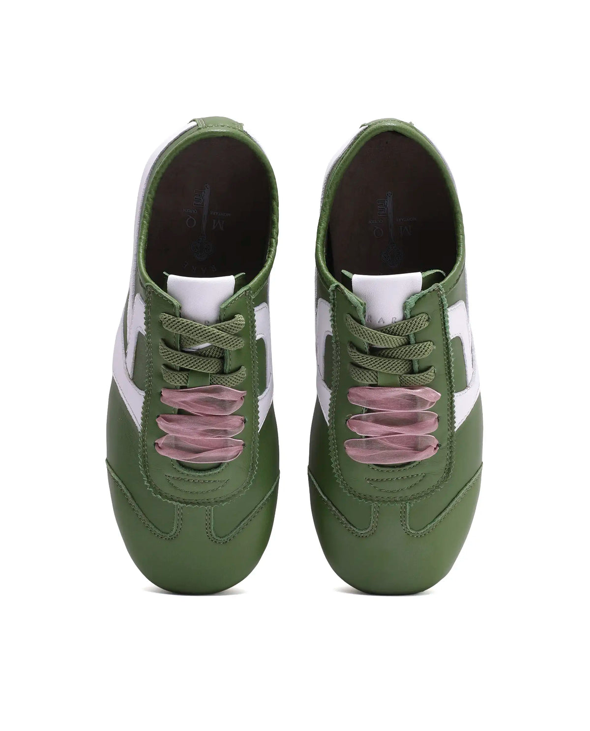 Rarez Women's Montare Green Leather Sneaker