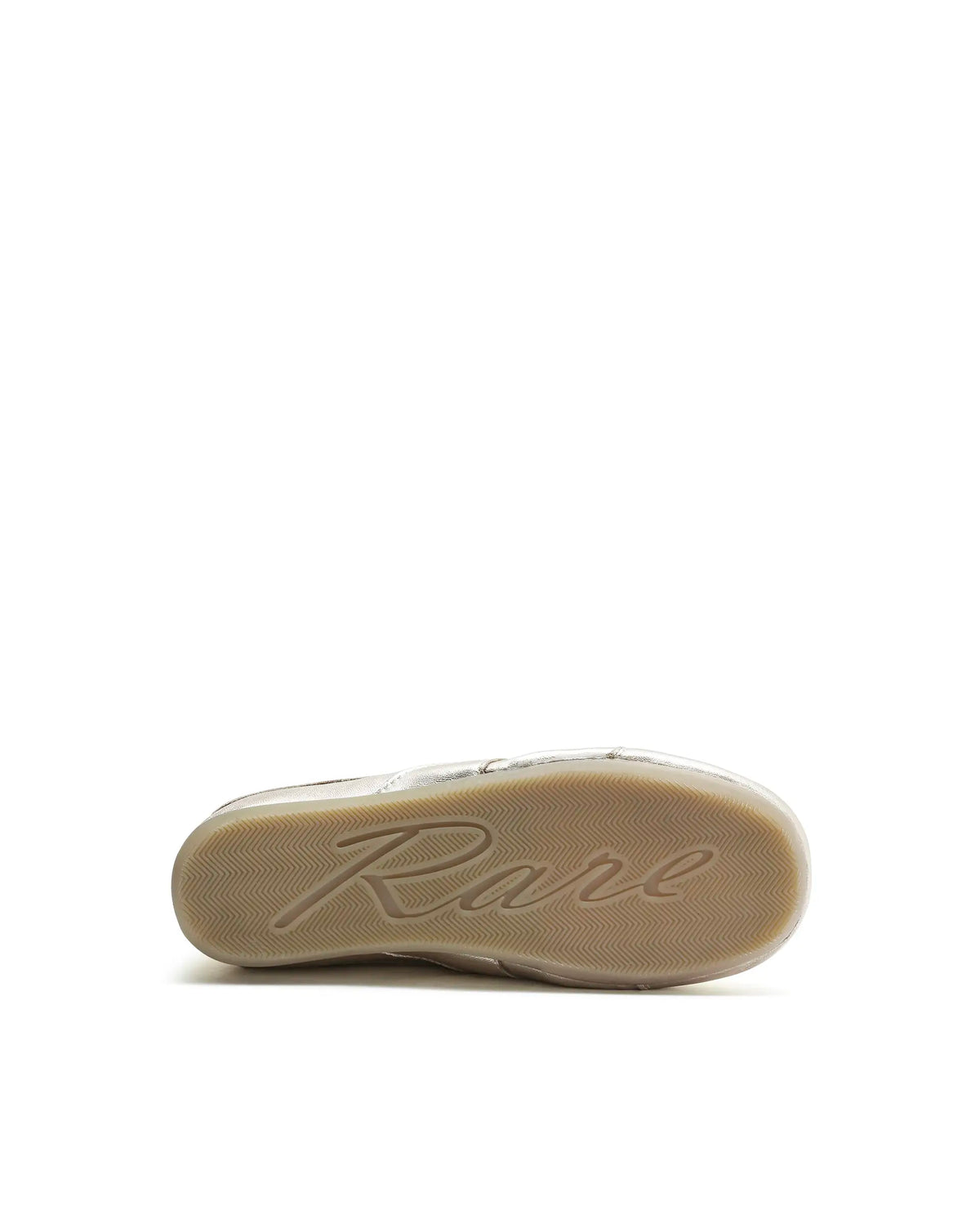 Rarez Women's Montare Metallic Gold Leather Sneaker