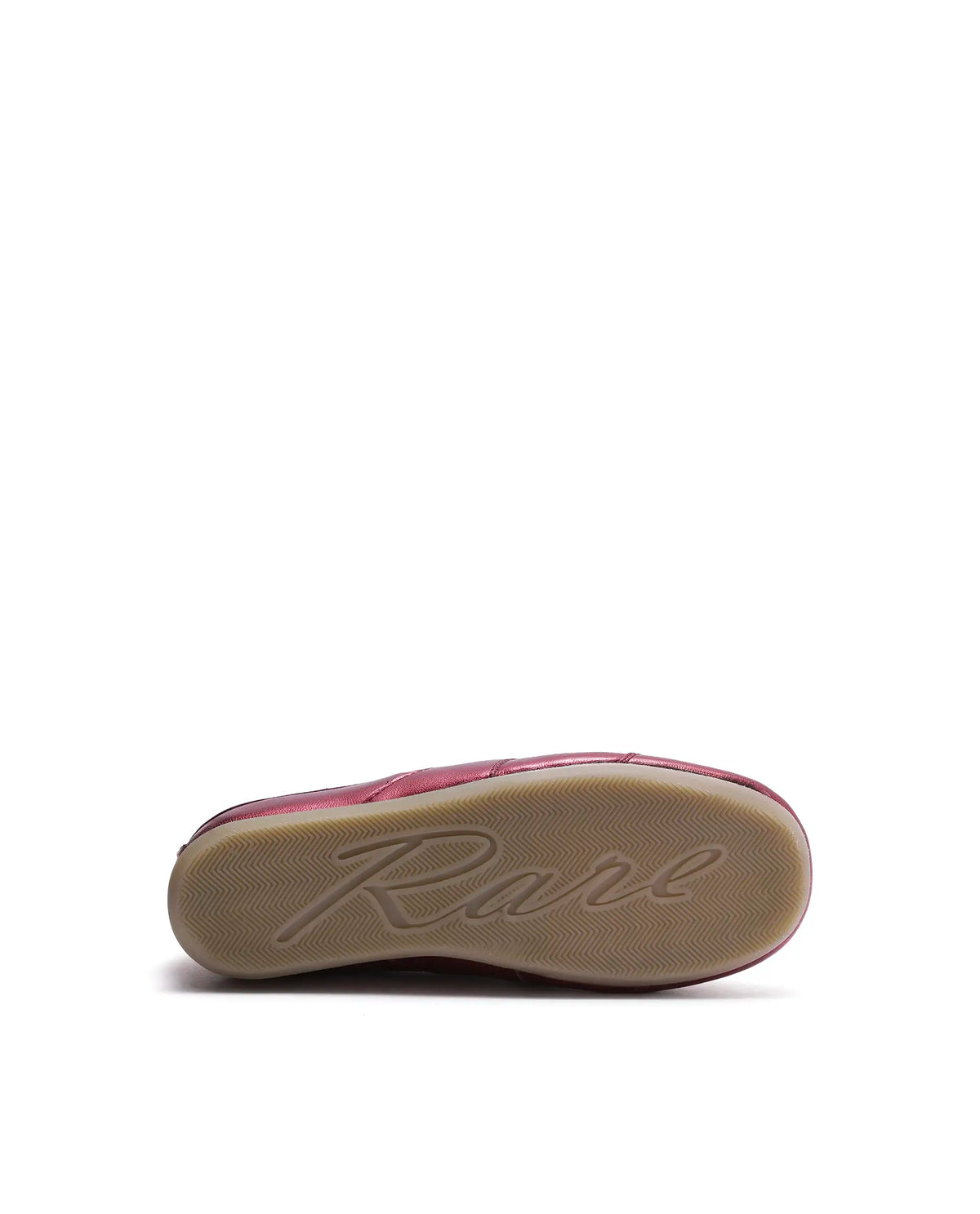 Rarez Women's Montare Metallic Red Leather Sneaker