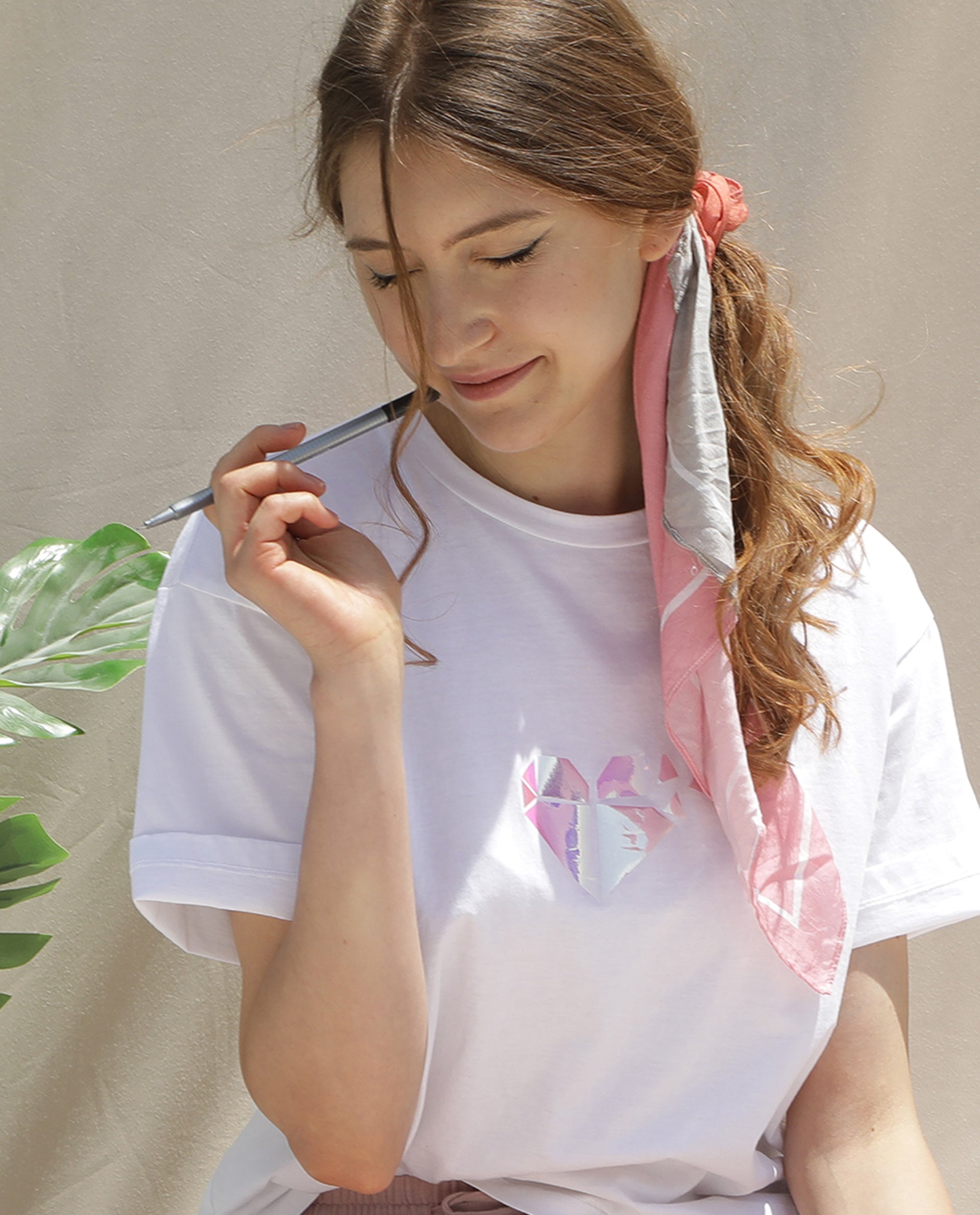 Rareism Womens Nat White T-Shirt Cotton Fabric Regular Fit Half Sleeve Round Neck