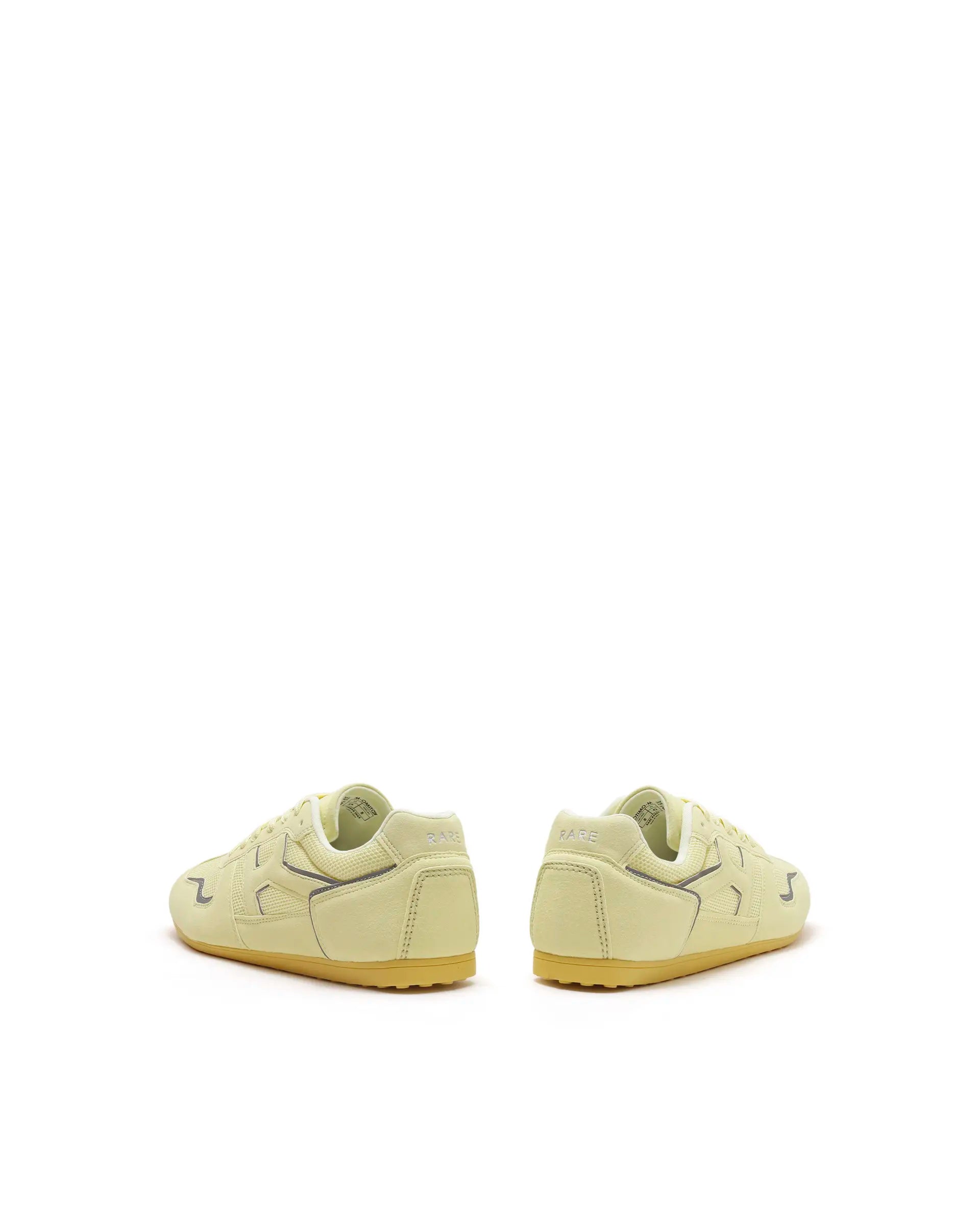 Rarez Women's Otimo-W Yellow Micro Suede Sneaker