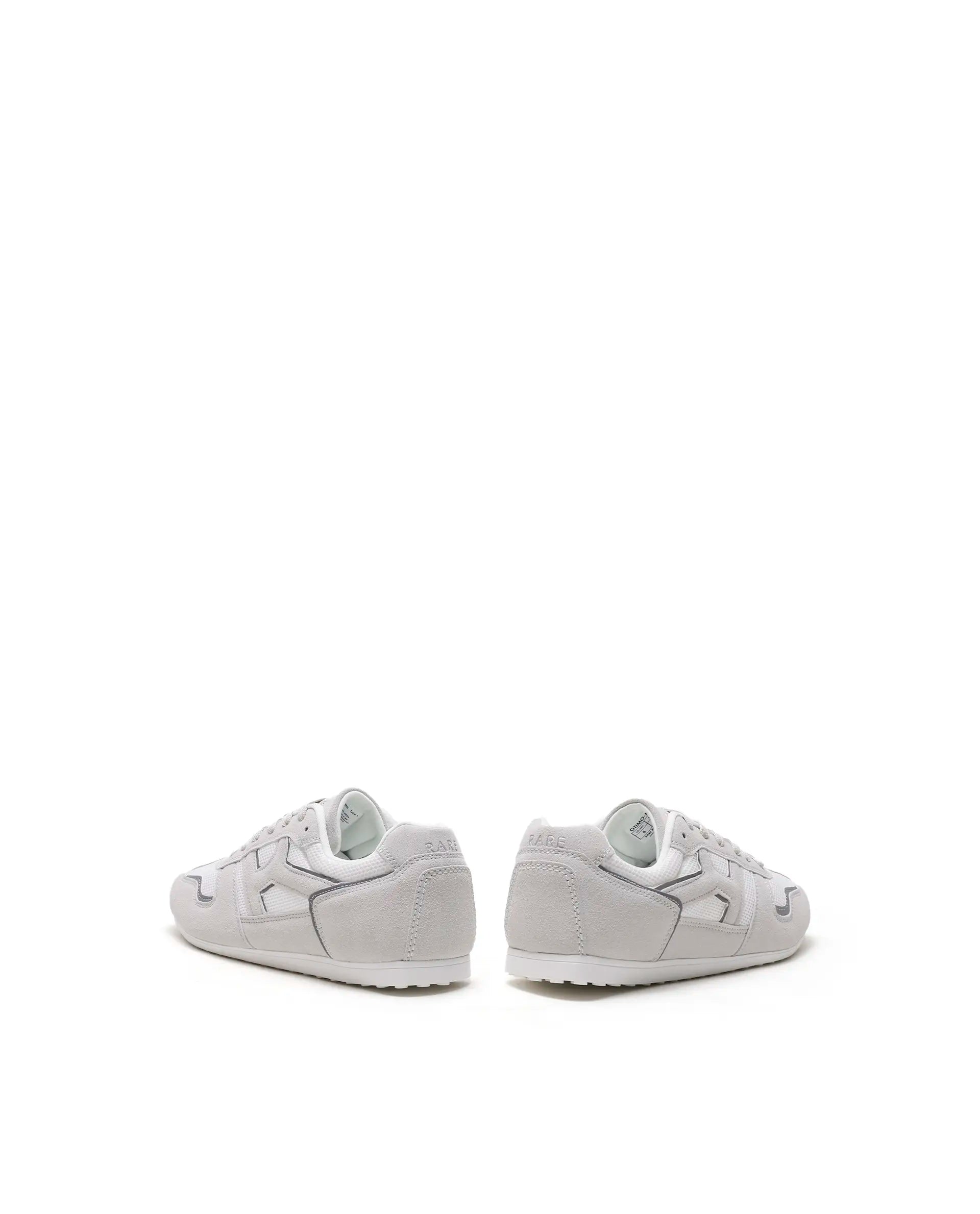 Rarez Women's Otimo-W White Micro Suede Sneaker