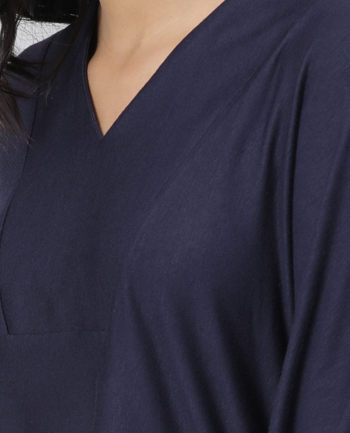 Rareism Women Pal Navy Top Full Sleeves Solid
