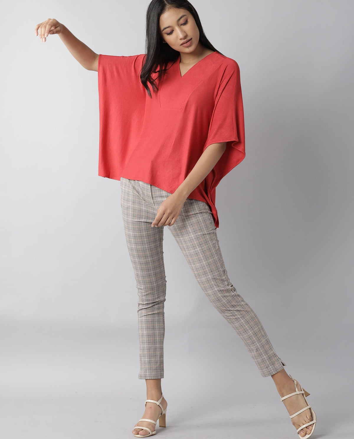 Rareism Women Pal Red Top Full Sleeves Solid