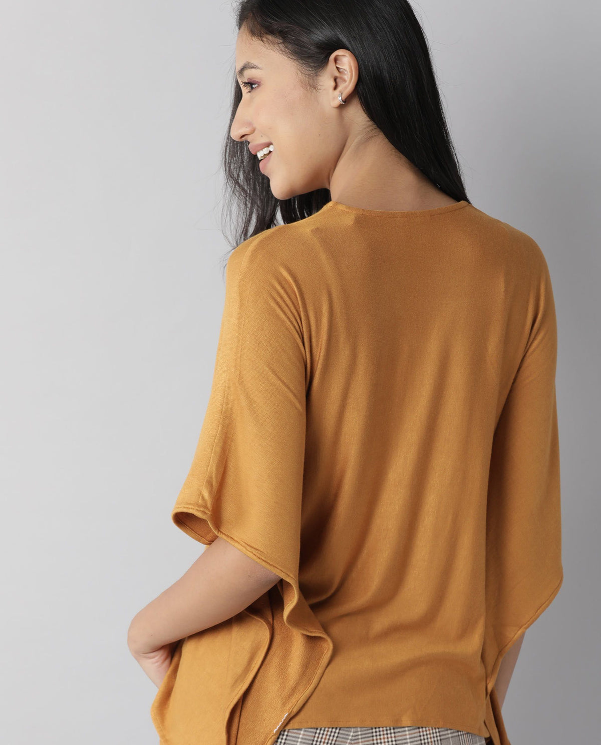 Rareism Women Pal Rust Top Full Sleeves Solid