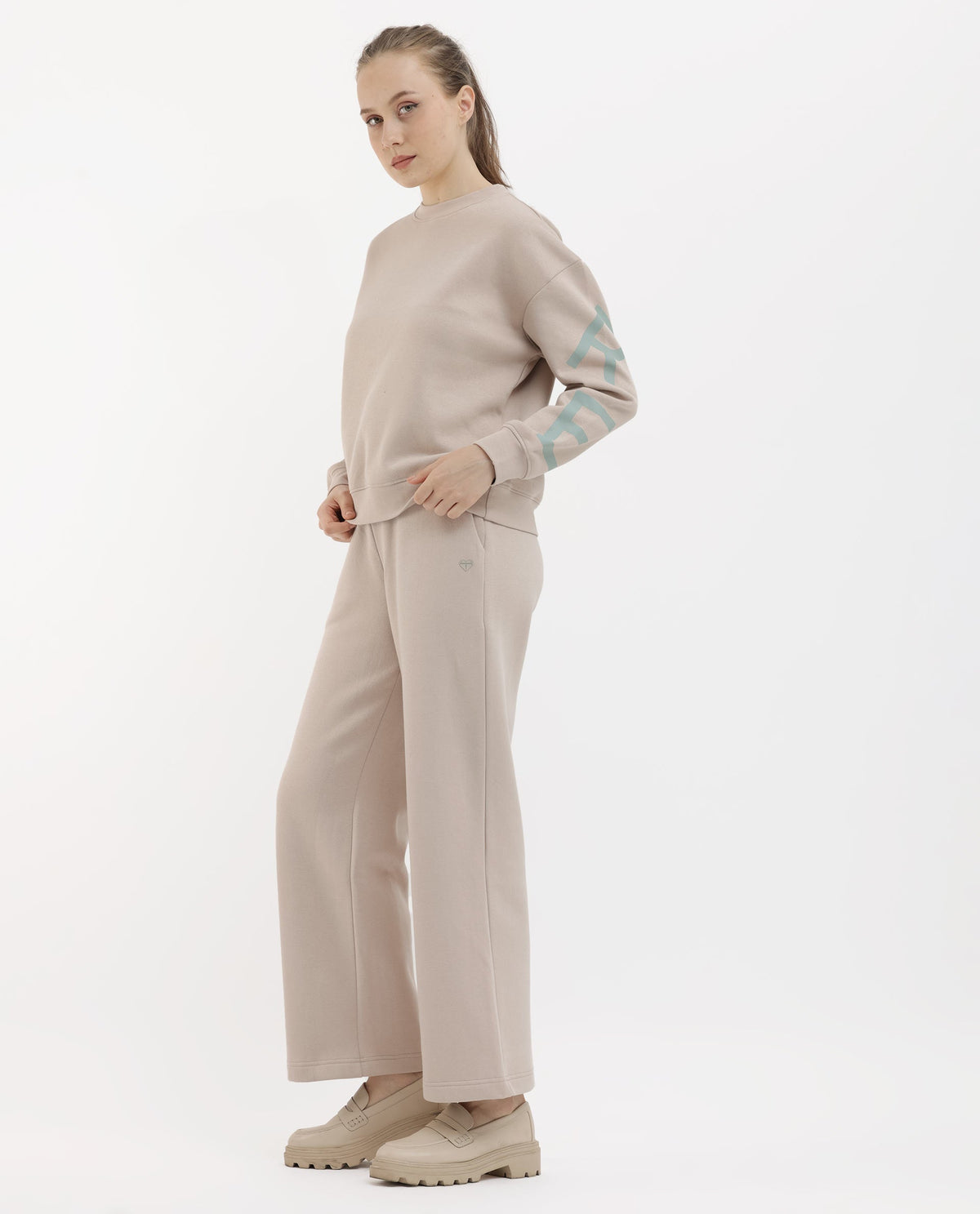 Rareism Womens Pazoo F Beige Track Pant Solid