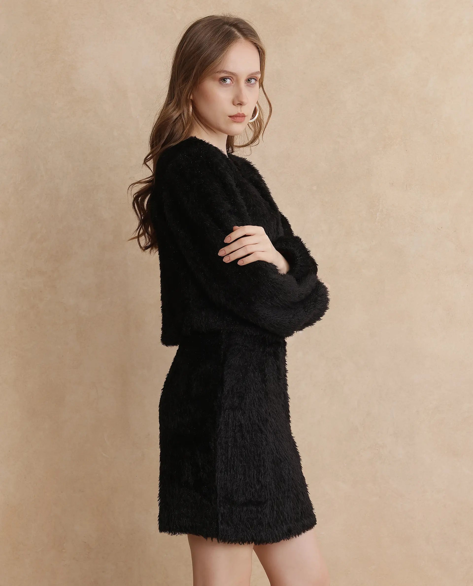 Rareism Women Pilxar Primary Black Jacket