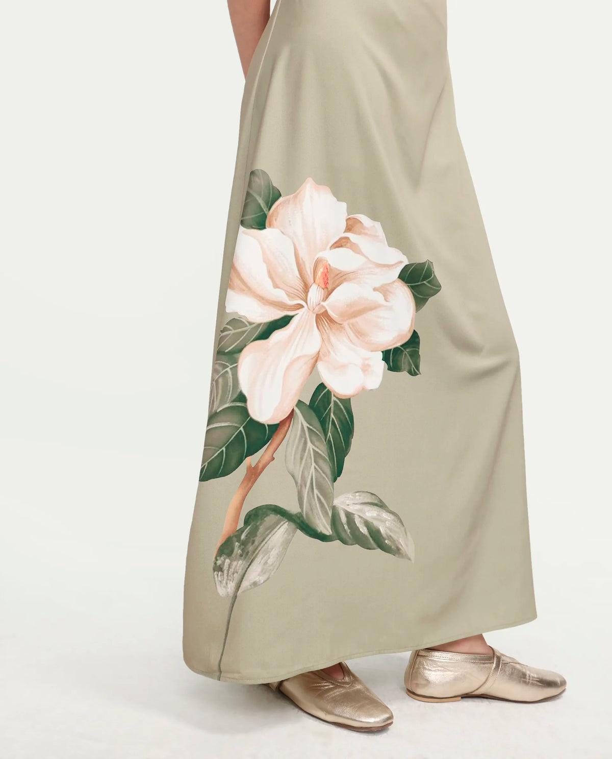 Rareism Women's Avipary Multi Polyester Sleeveless Halter Neck Zipper A-Line Floral Print Dress