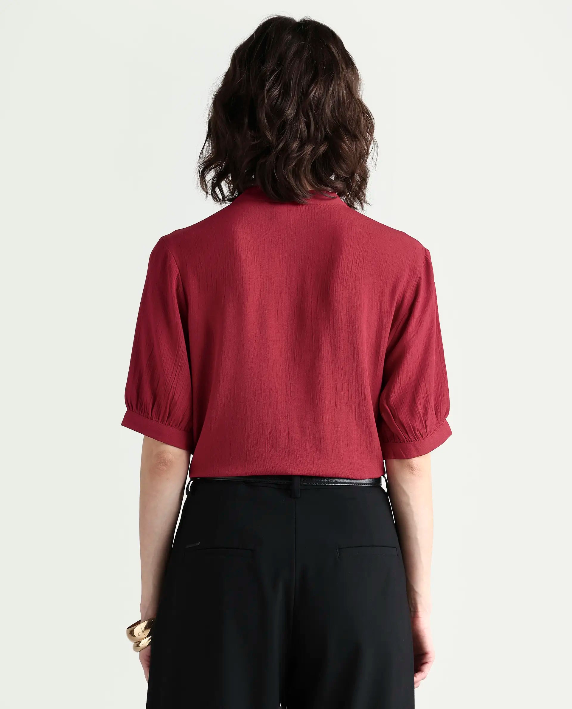 Rareism Women's Elane Red Ct Plain Top