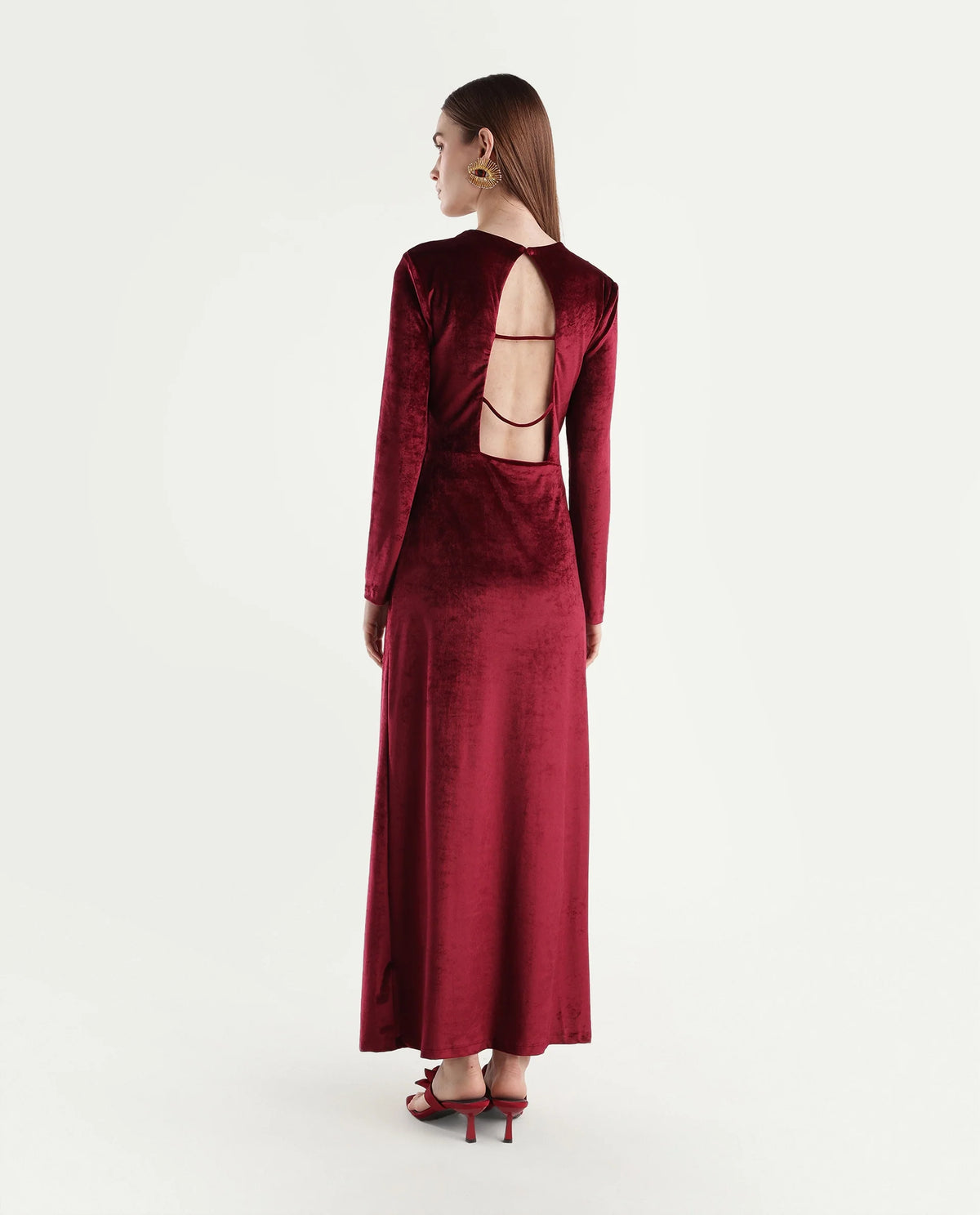 Rareism Women's Potonlo Maroon Polyester Button Regular Fit Dress - image 6