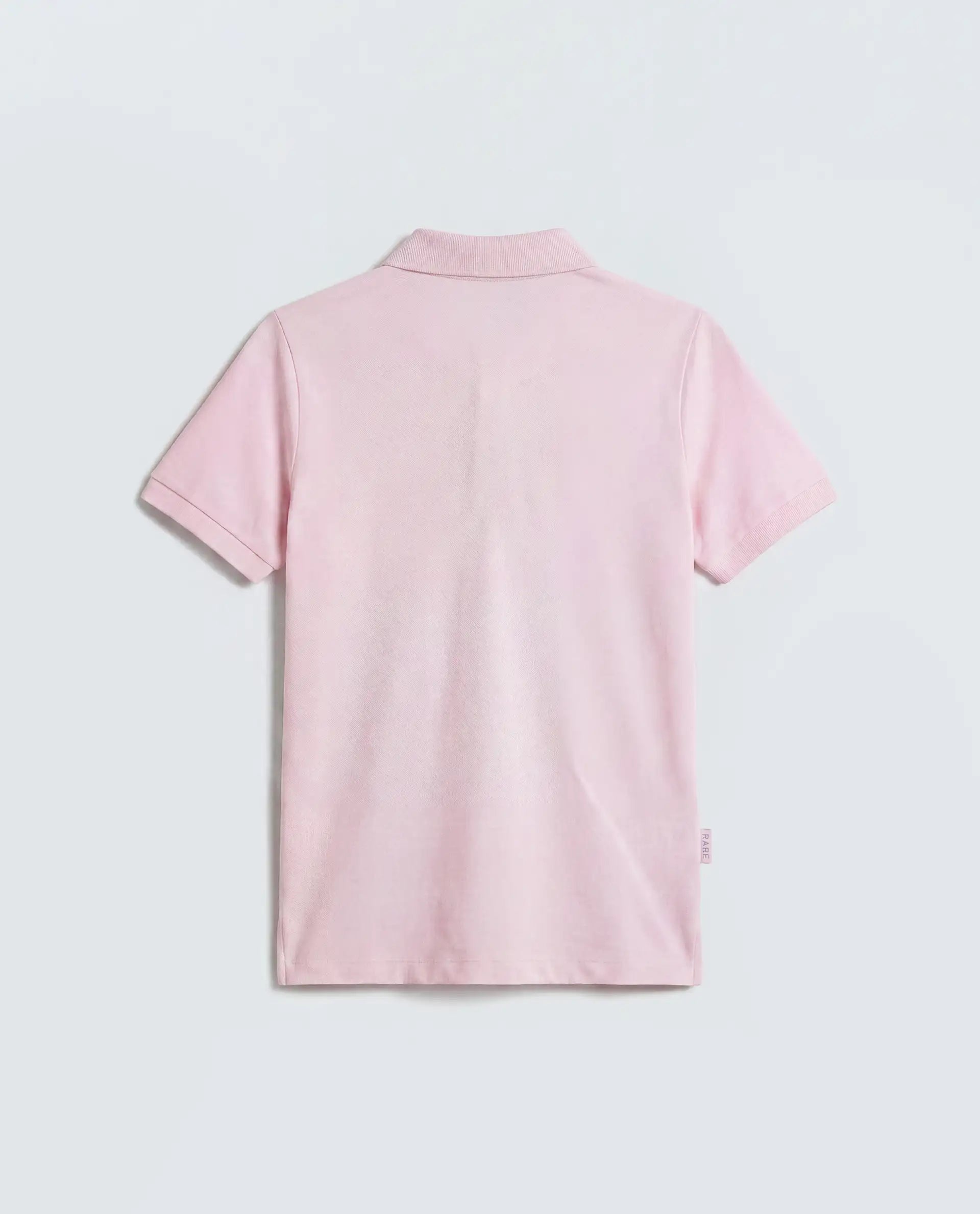 Rareism Women's Basic Rr-Corp-Elane Light Pink Cotton CollaredRegular Plain Polo