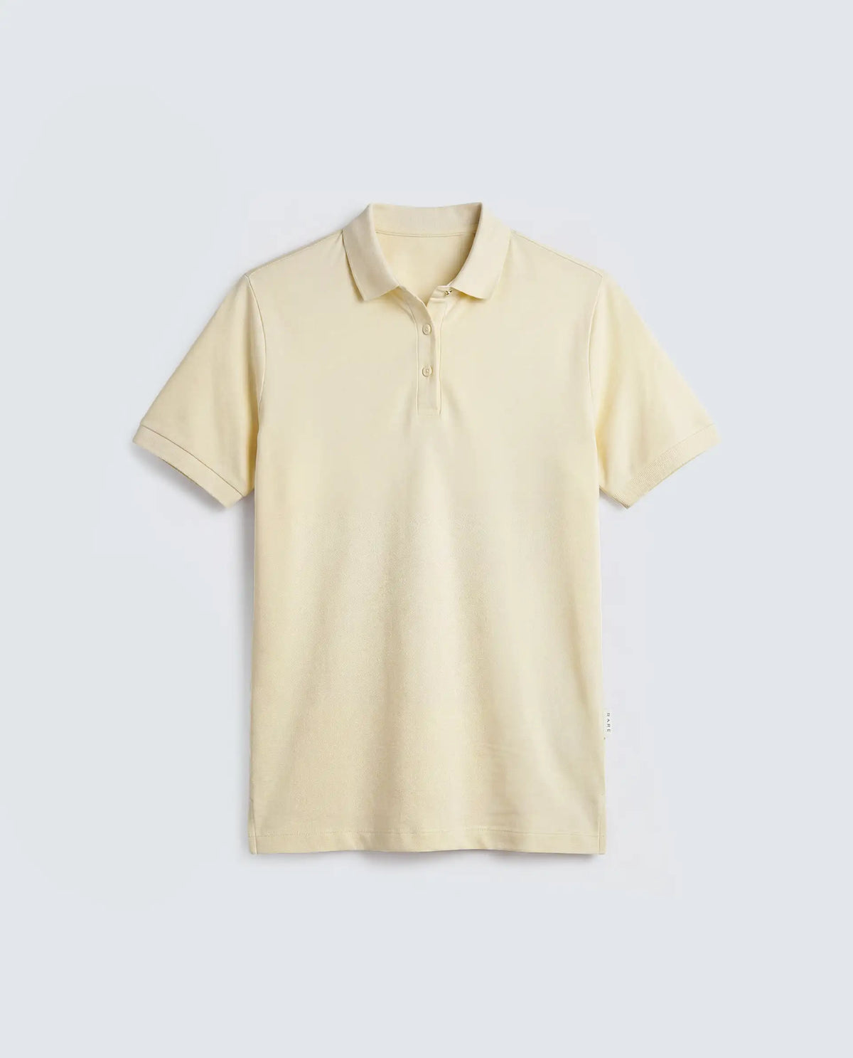 Rareism Women's Basic Rr-Corp-Elane Light Yellow Cotton CollaredRegular Plain Polo