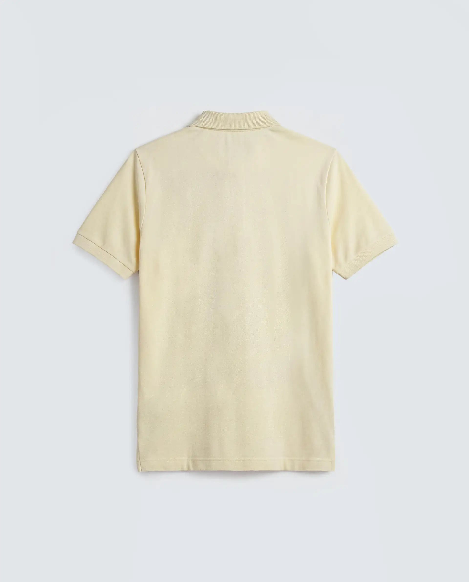 Rareism Women's Basic Rr-Corp-Elane Light Yellow Cotton CollaredRegular Plain Polo