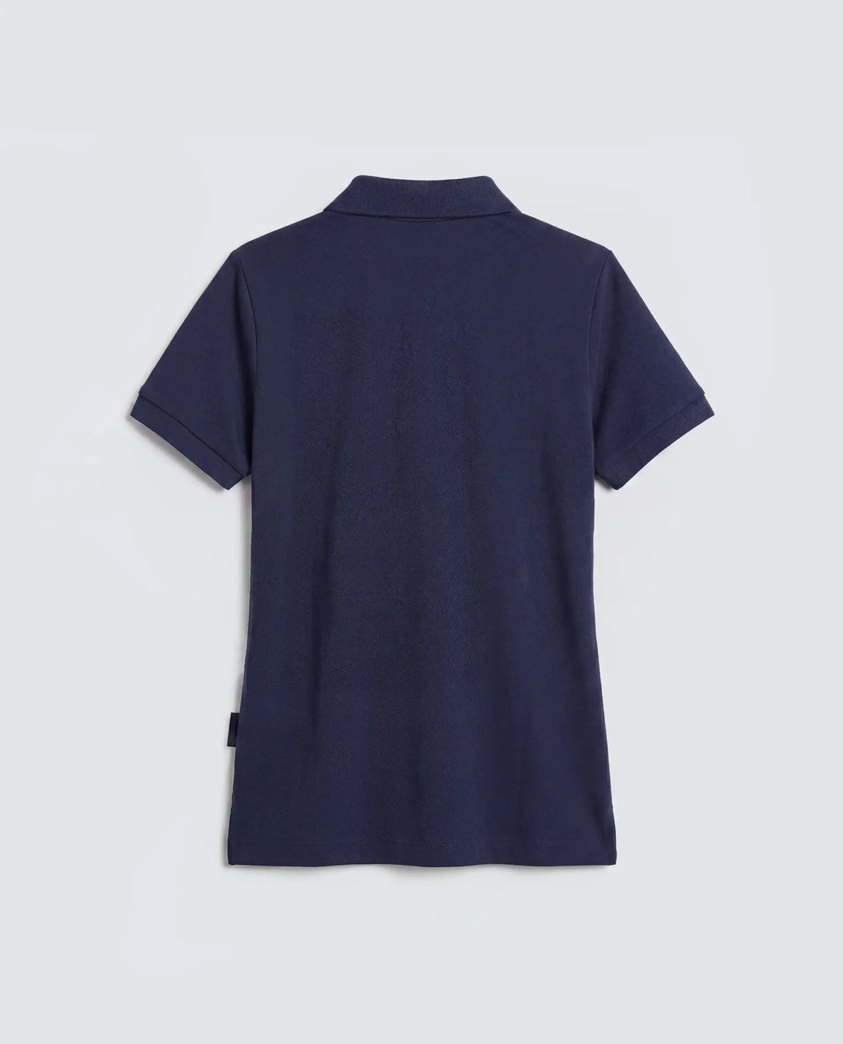Rareism Women's Basic Rr-Corp-Elane Navy Cotton CollaredRegular Plain Polo