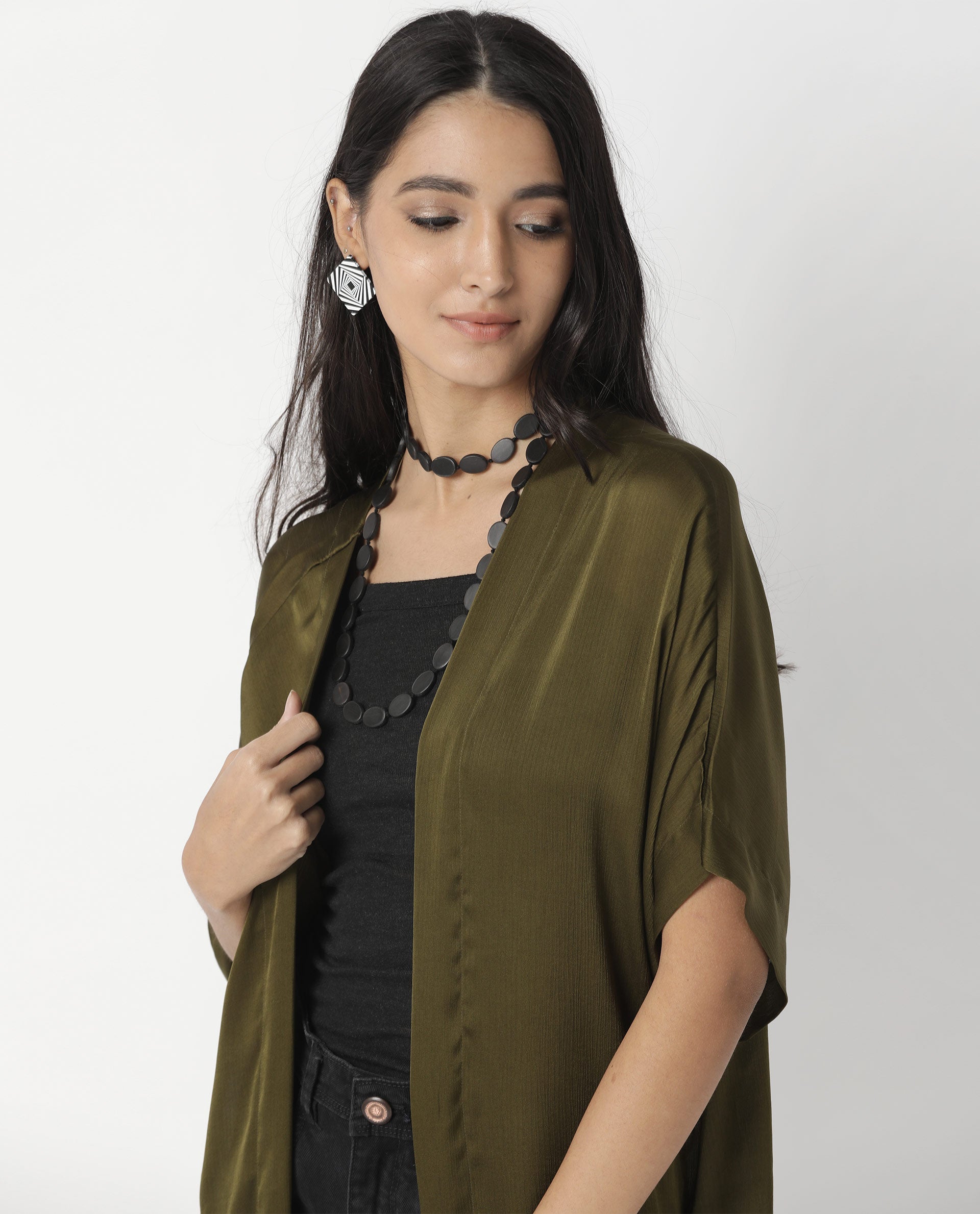 Rareism Women's Saga Green Outer Wear