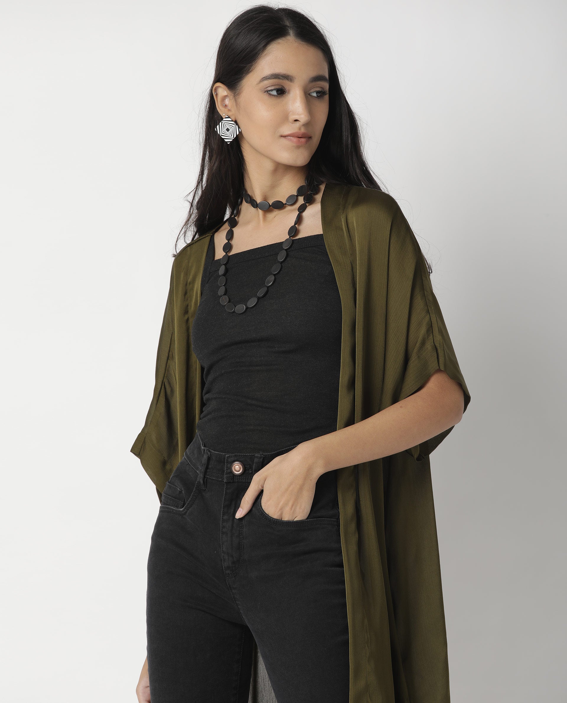 Rareism Women's Saga Green Outer Wear