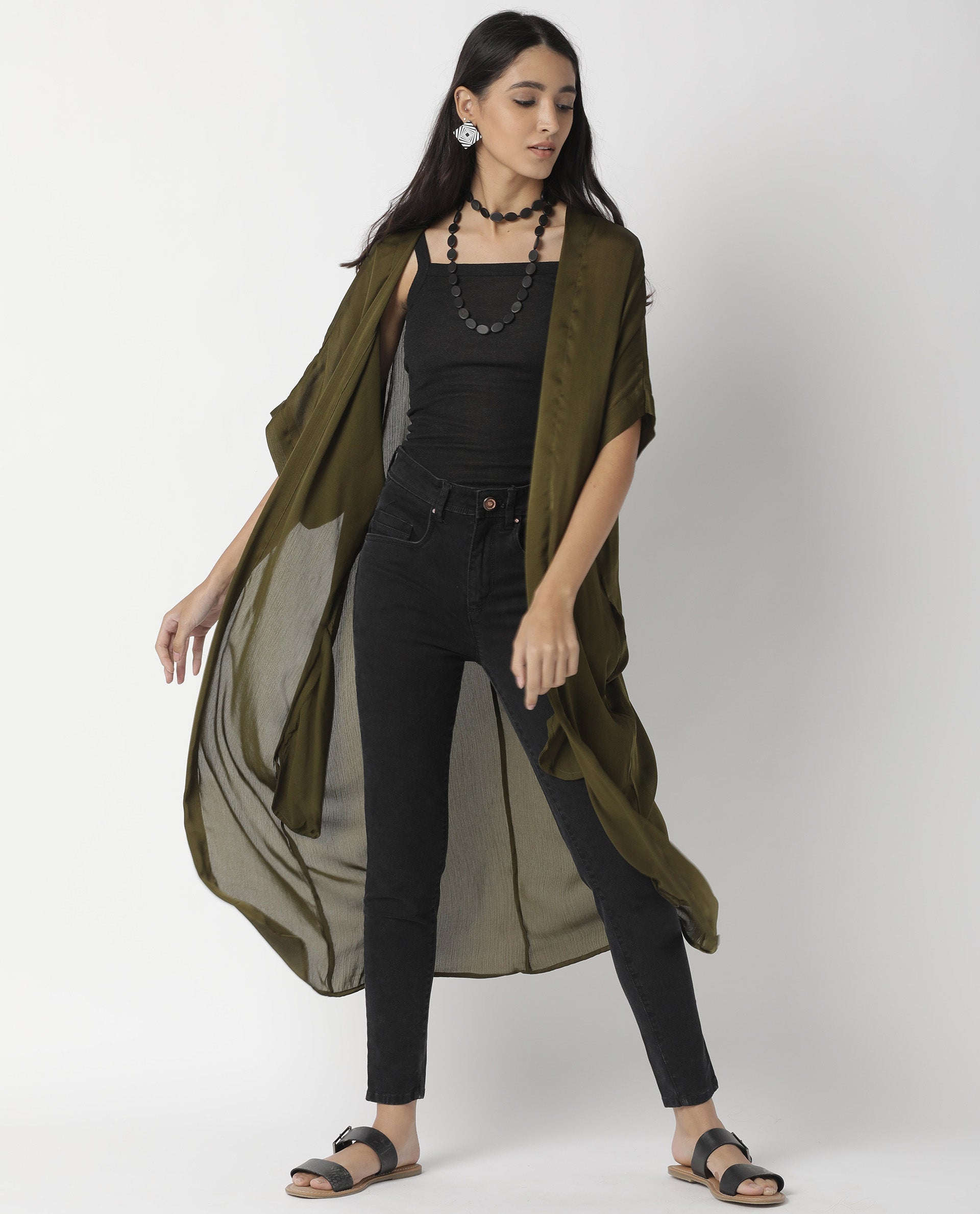 Rareism Women's Saga Green Outer Wear