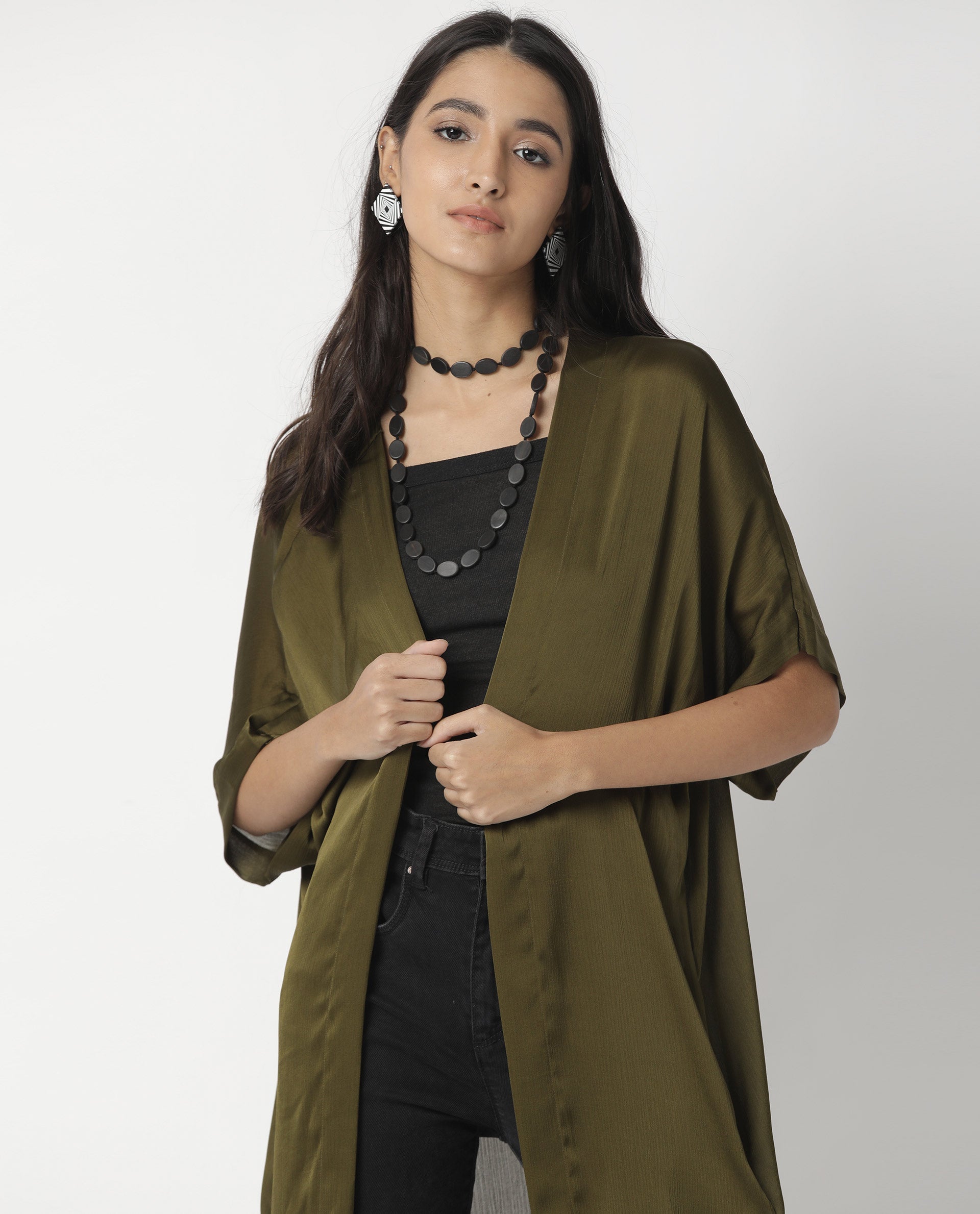 Rareism Women's Saga Green Outer Wear