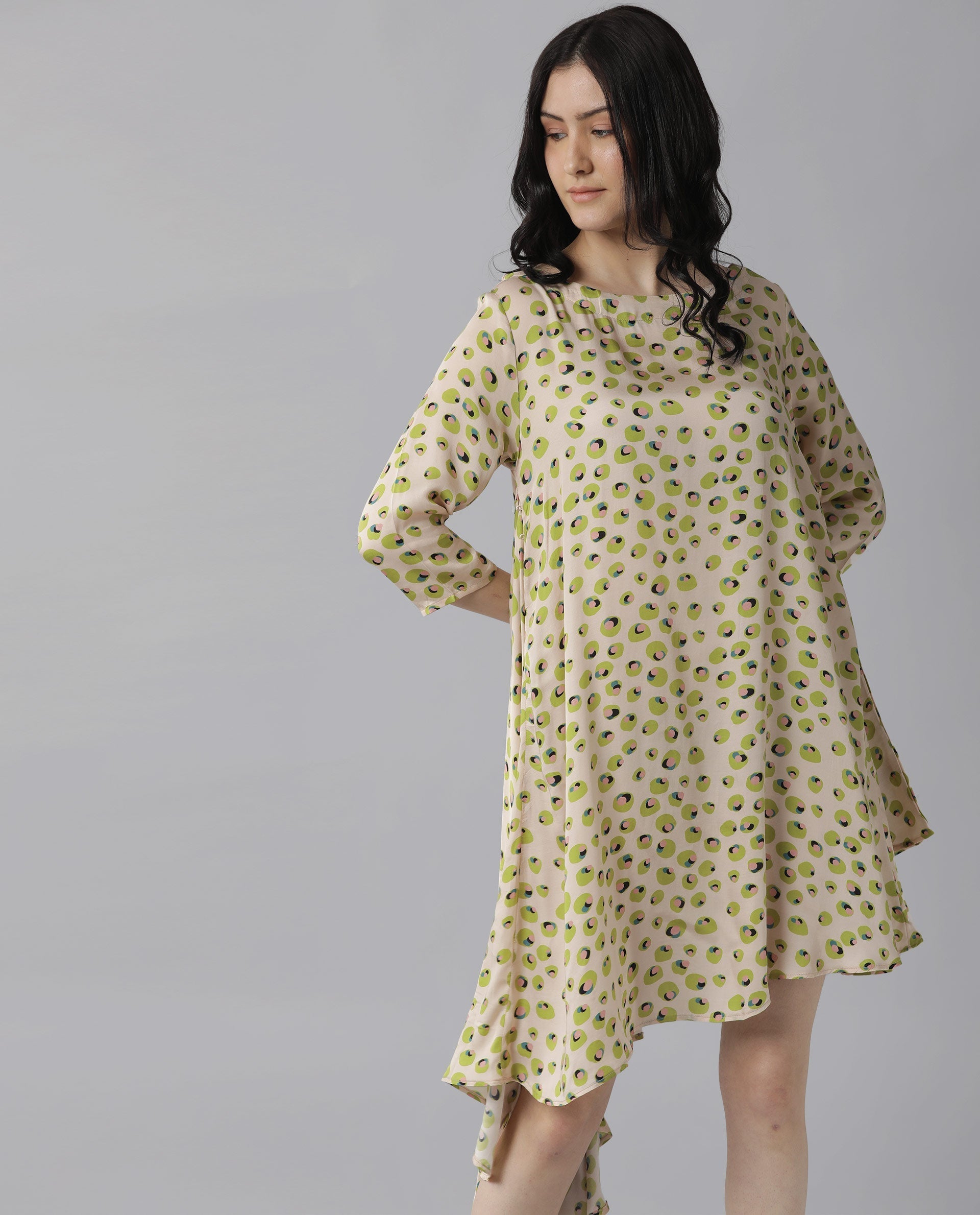 Rareism Women's Slang Beige Dress