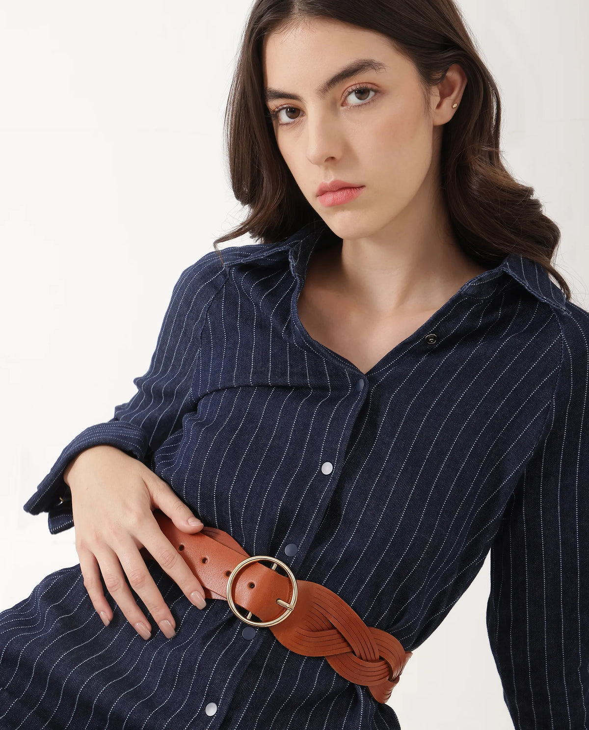 Rareism Women Sterling Tan Belt