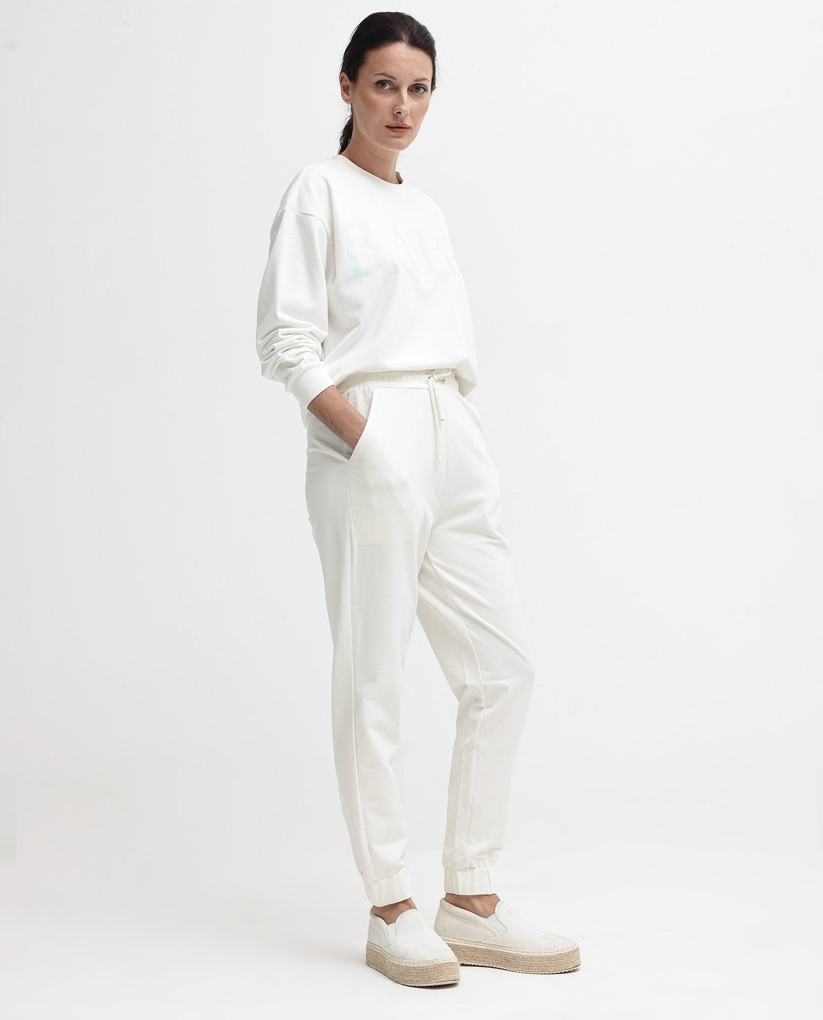 Rareism Womens Terac Off White Track Pant Solid