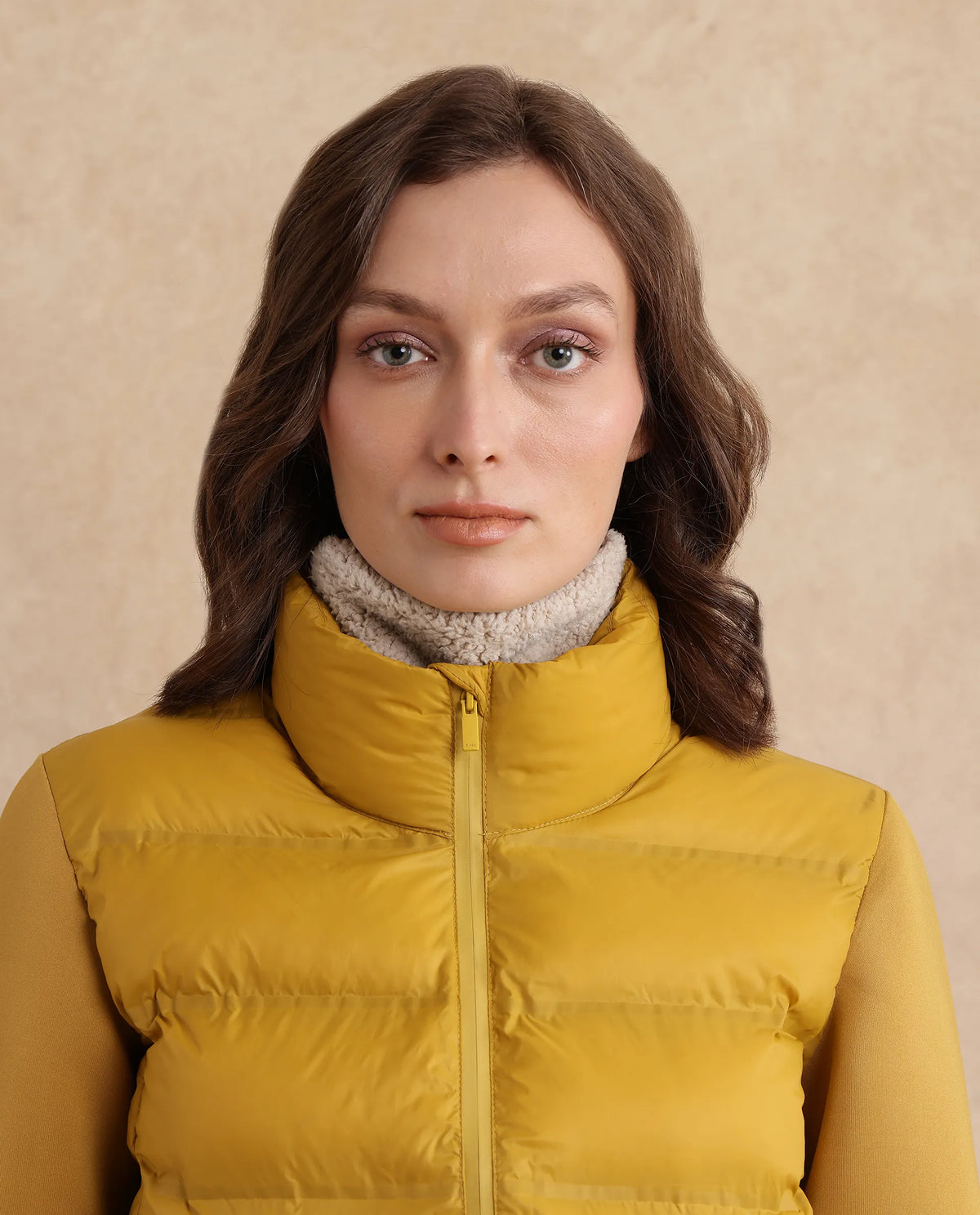 Rareism Women Zarcro Yellow Full Sleeve Stand Collar Zipper Closure Plain Jacket