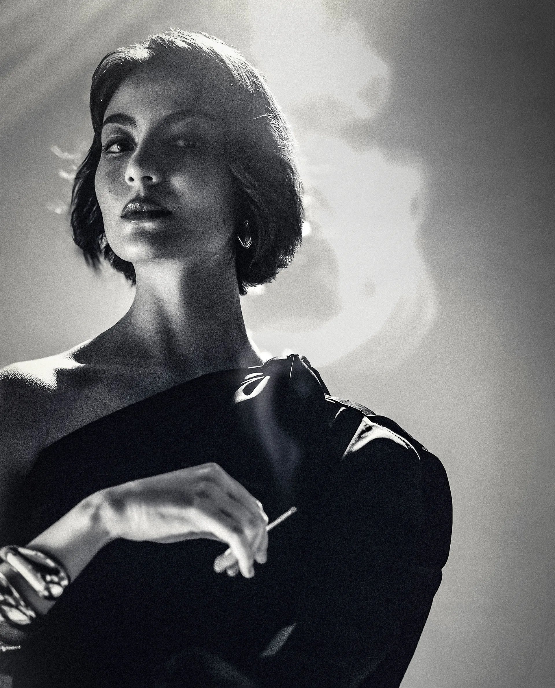 Rareism Women's Ankara Navy Satin One Shoulder Dyed One Shoulder Maxi Straight Fit Dress