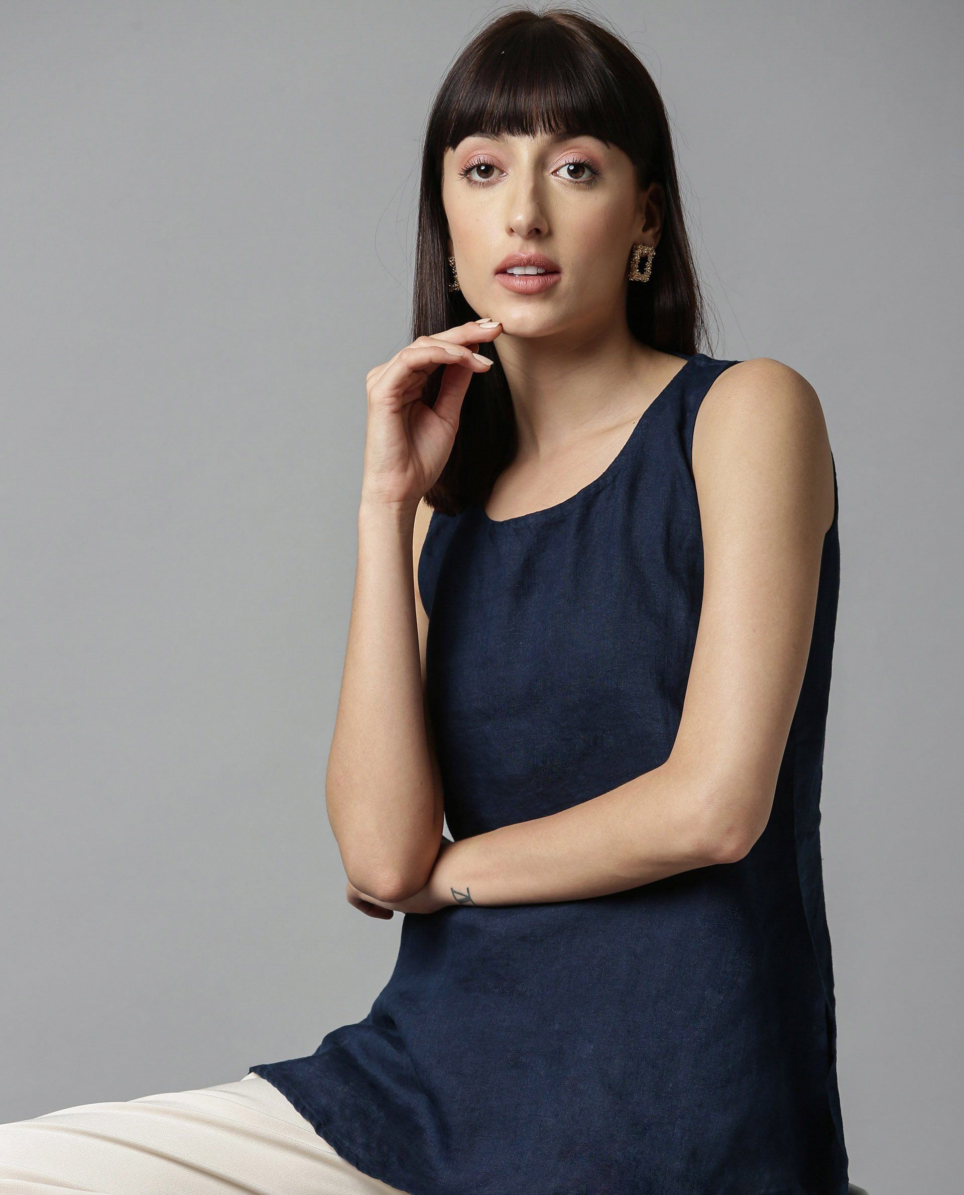 Rareism Women Unite - L Blue Top
