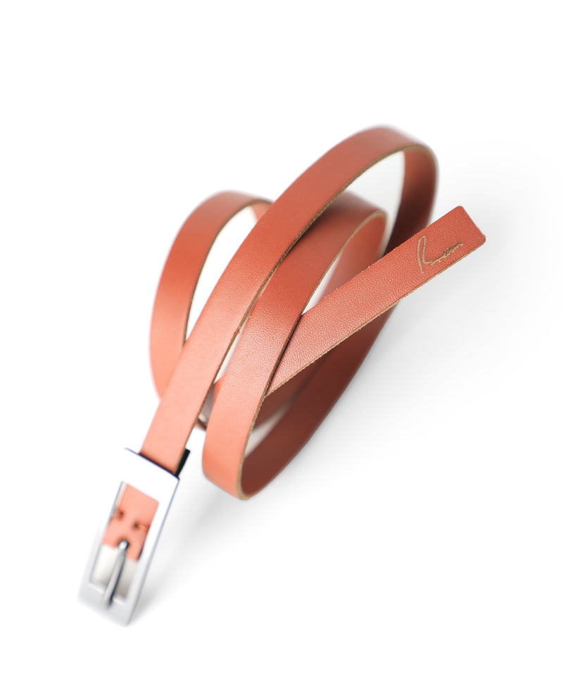 Rareism Women Captcha Light Tan Solid Leather Belt