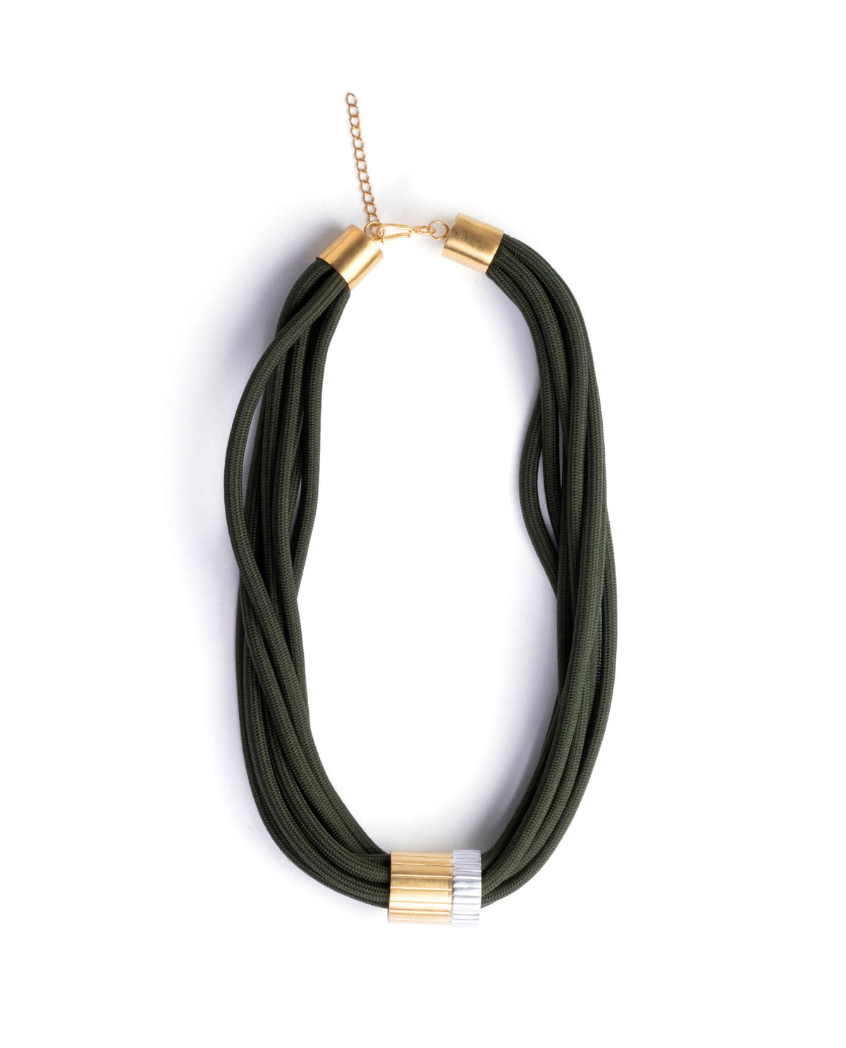 Rareism Women Impression Green Necklace