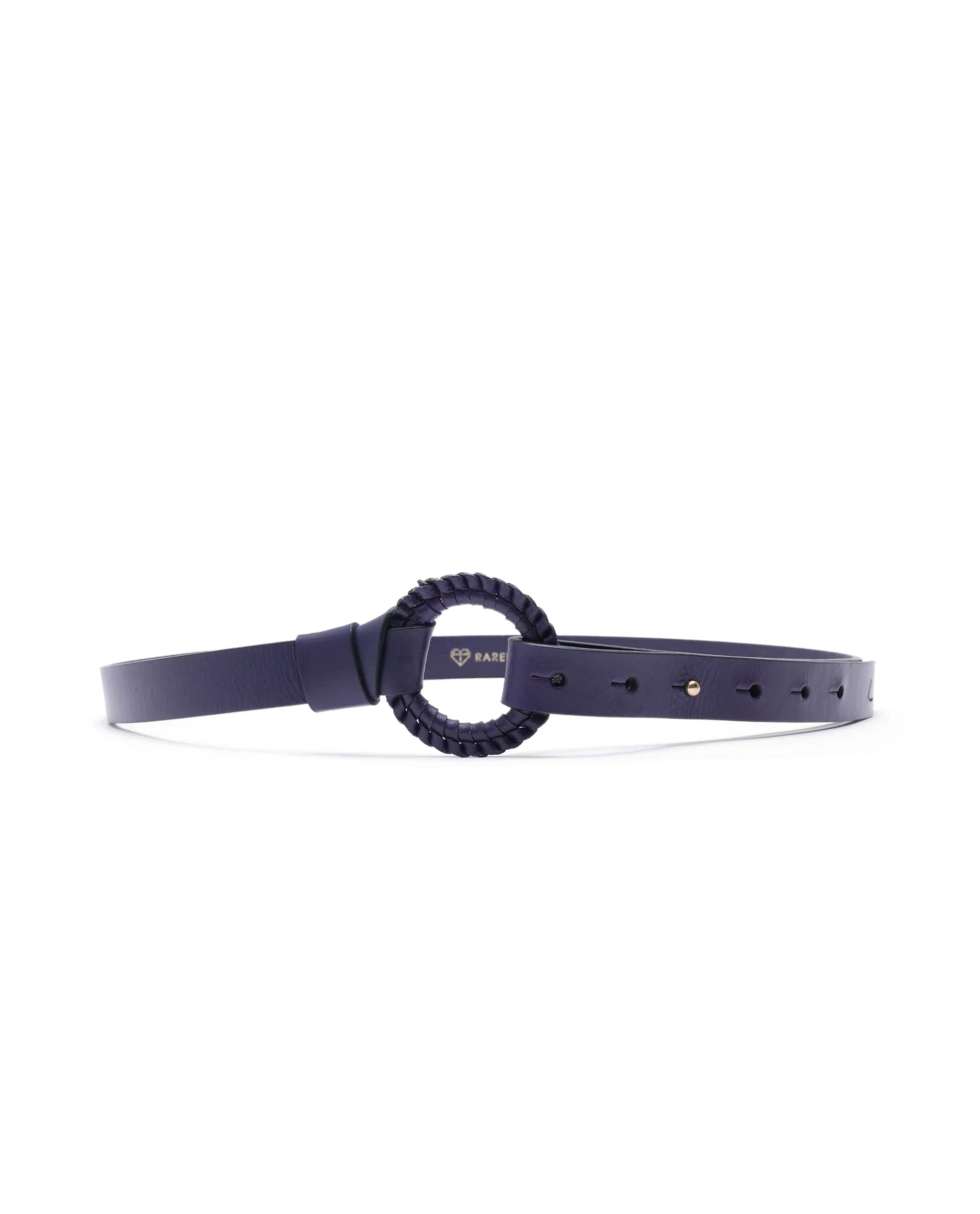 Rareism Women Crystal Navy Belt