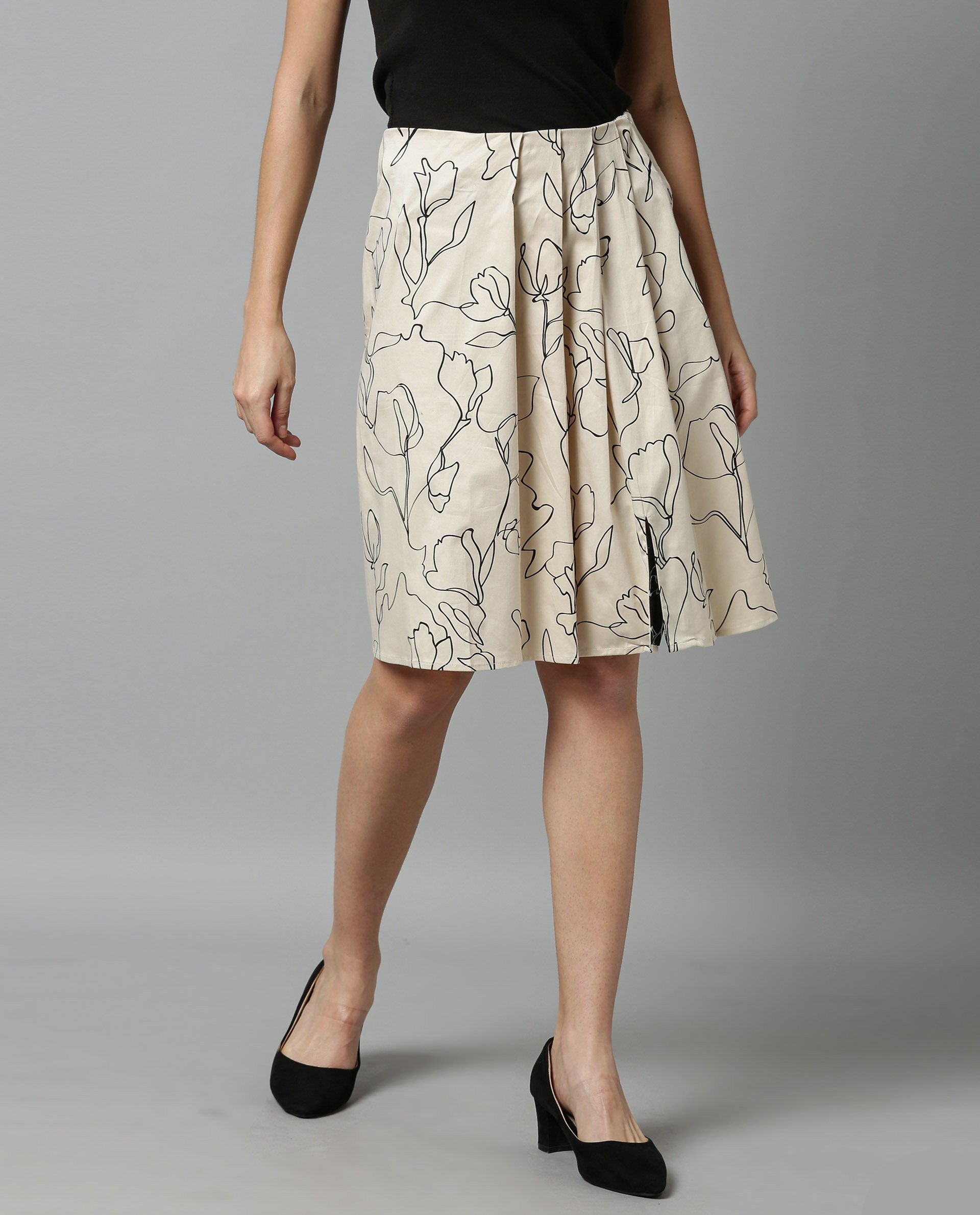 Rareism Women Pherb Offwhite Skirt