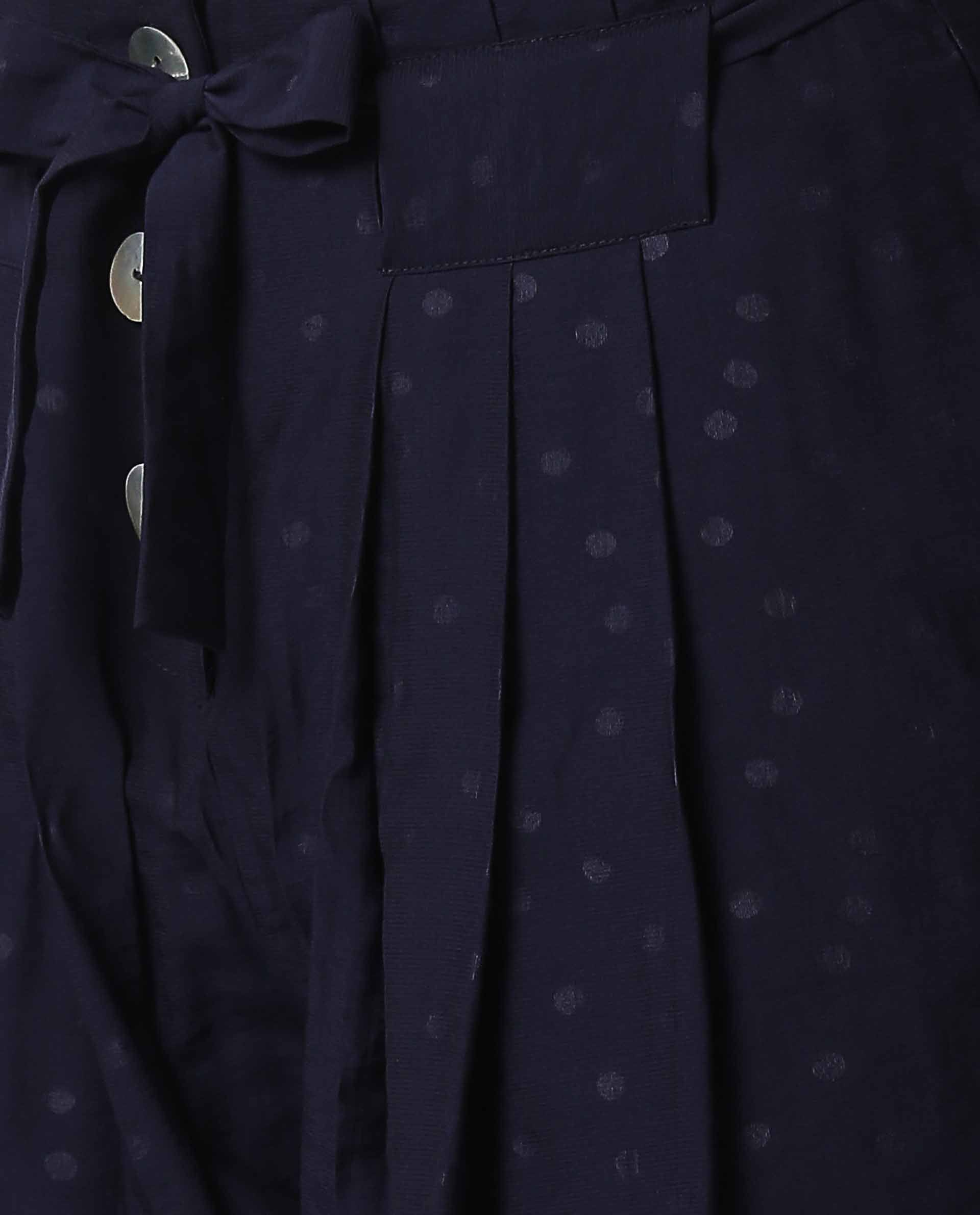 Rareism Women Copper Navy Shorts Solid