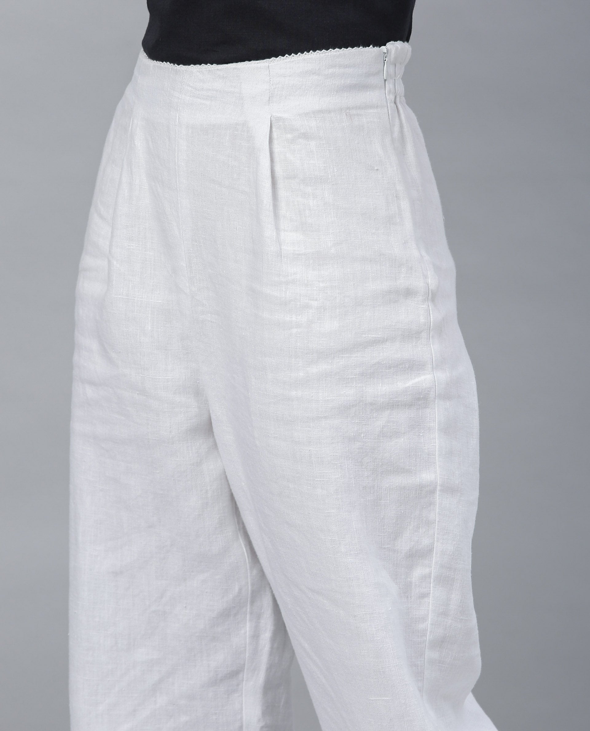 Rareism Women Tune White Trousers