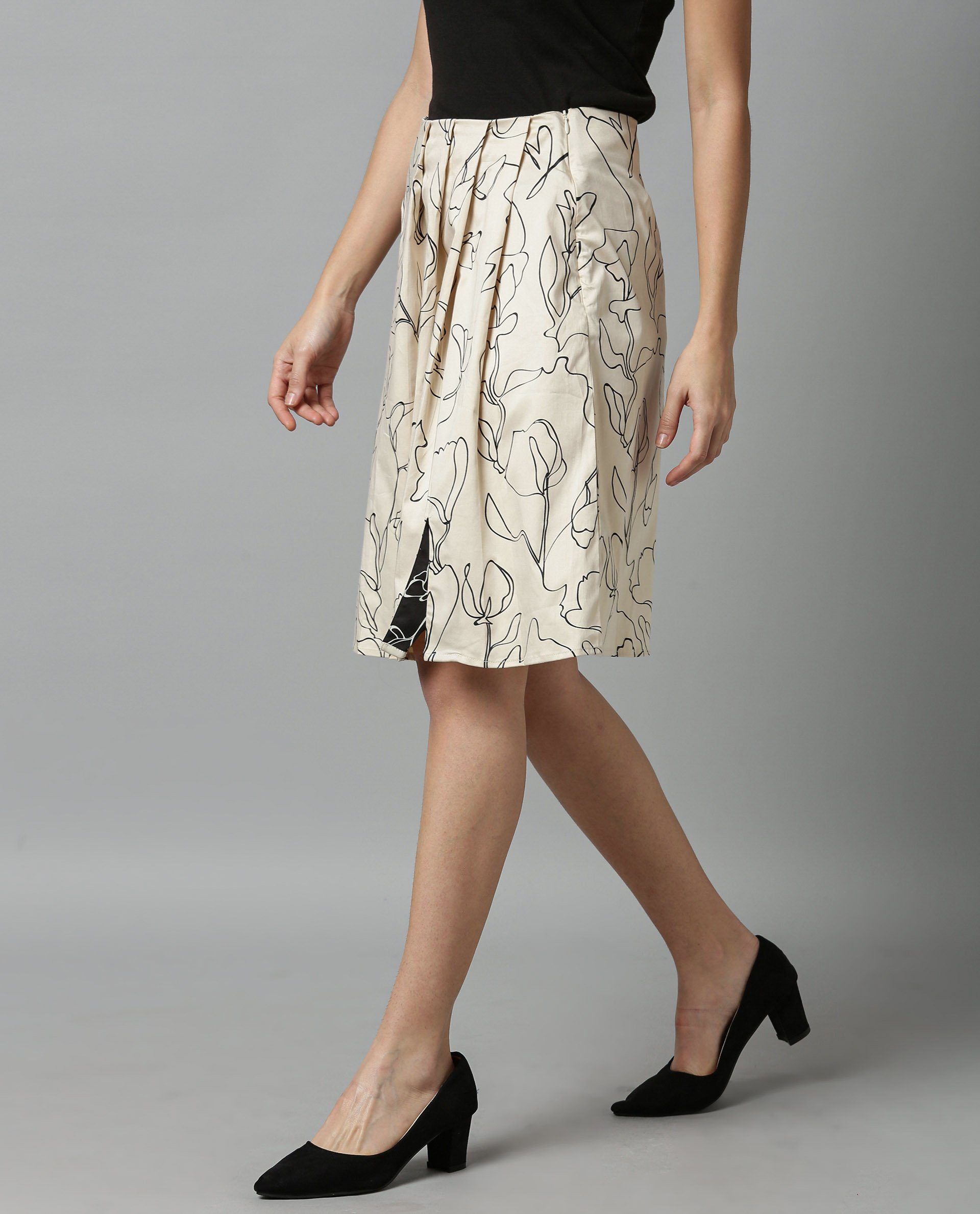 Rareism Women Pherb Offwhite Skirt