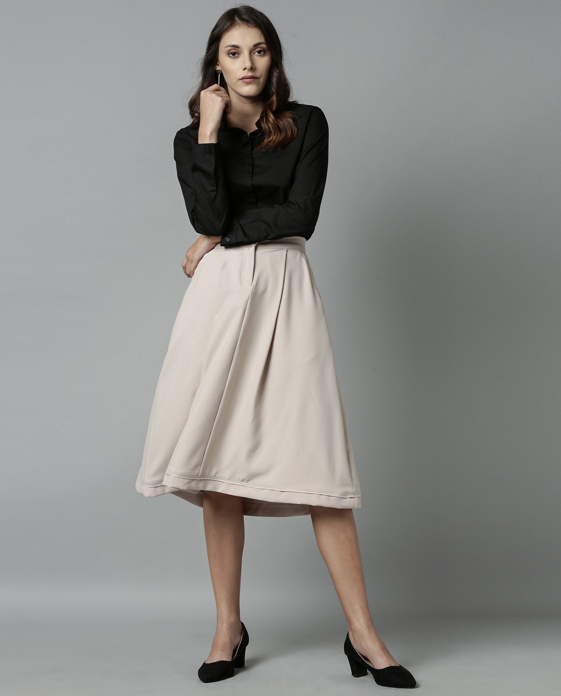 Rareism Women York Beige Skirt
