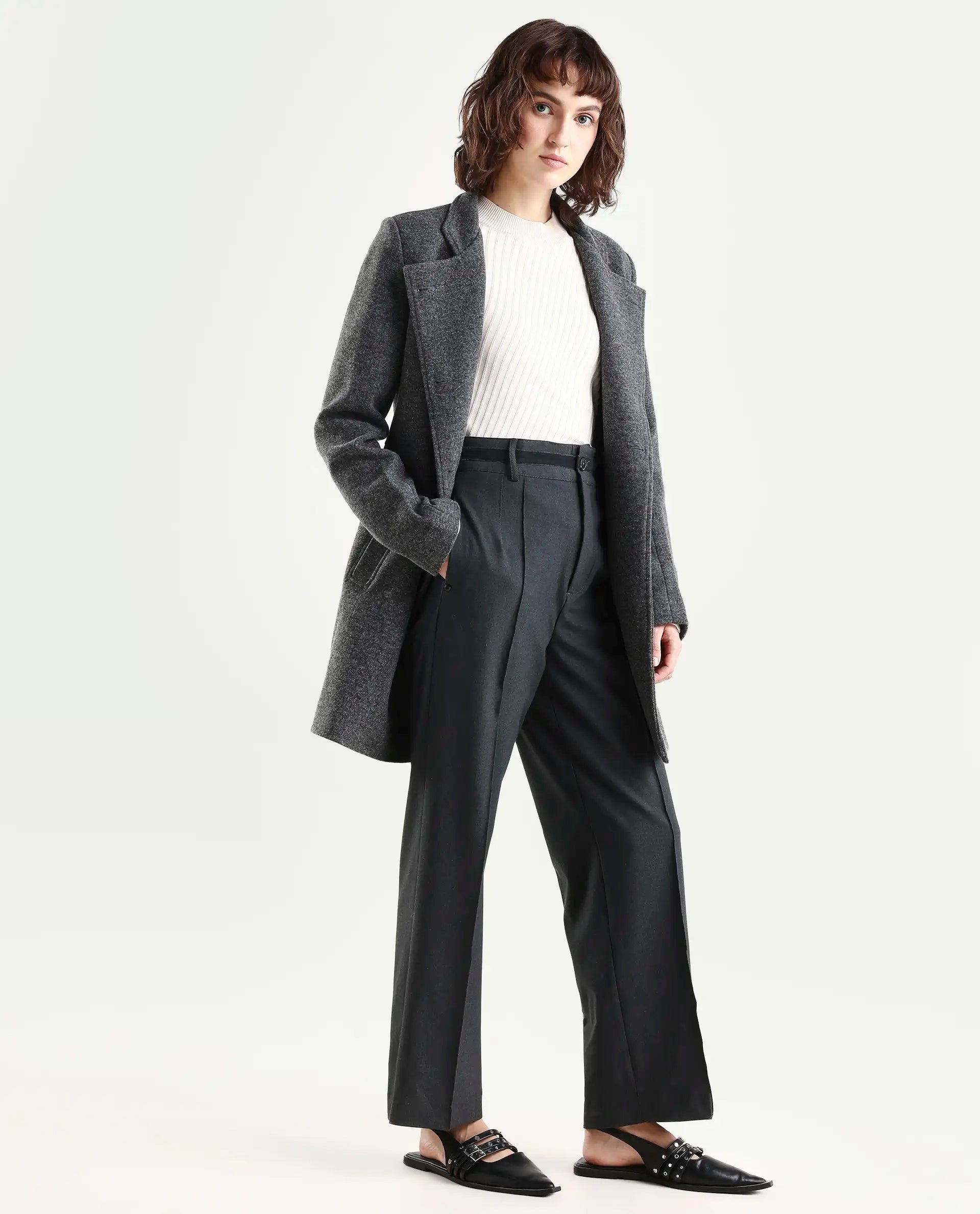 Rareism Women's Mallinda Grey Trouser