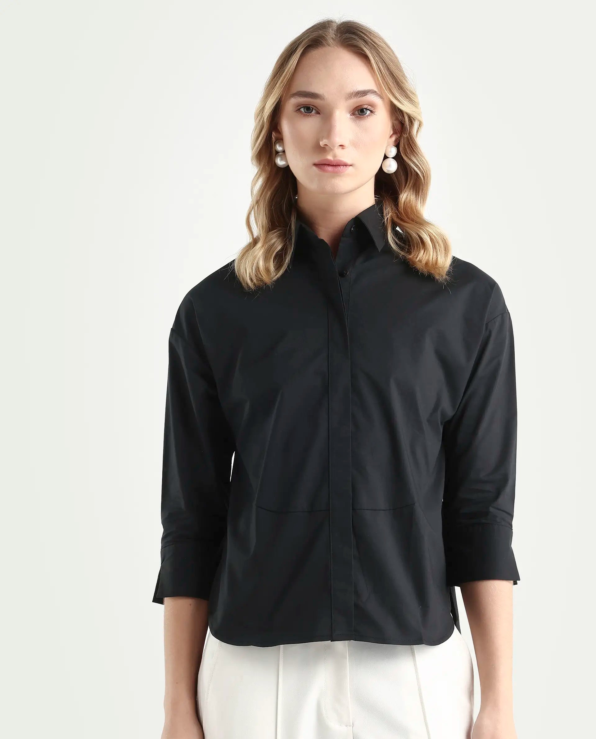 Rareism Women's Eleven Black Top