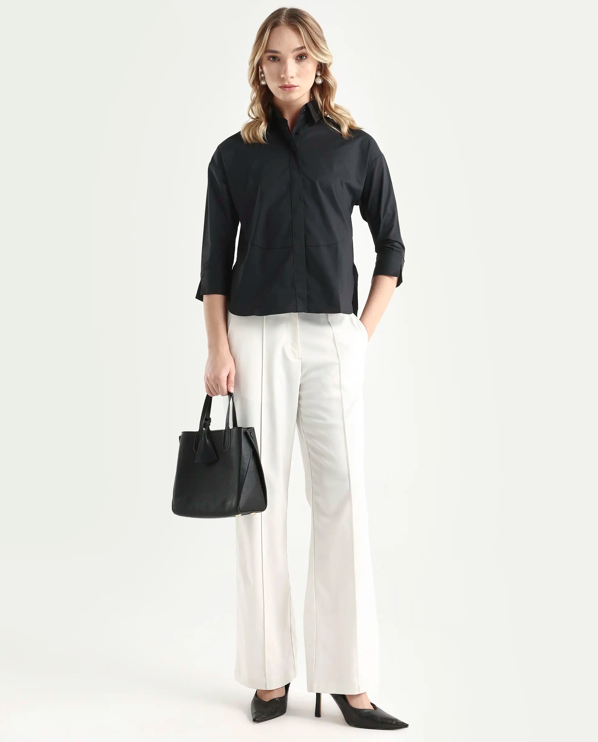 Rareism Women's Eleven Black Top