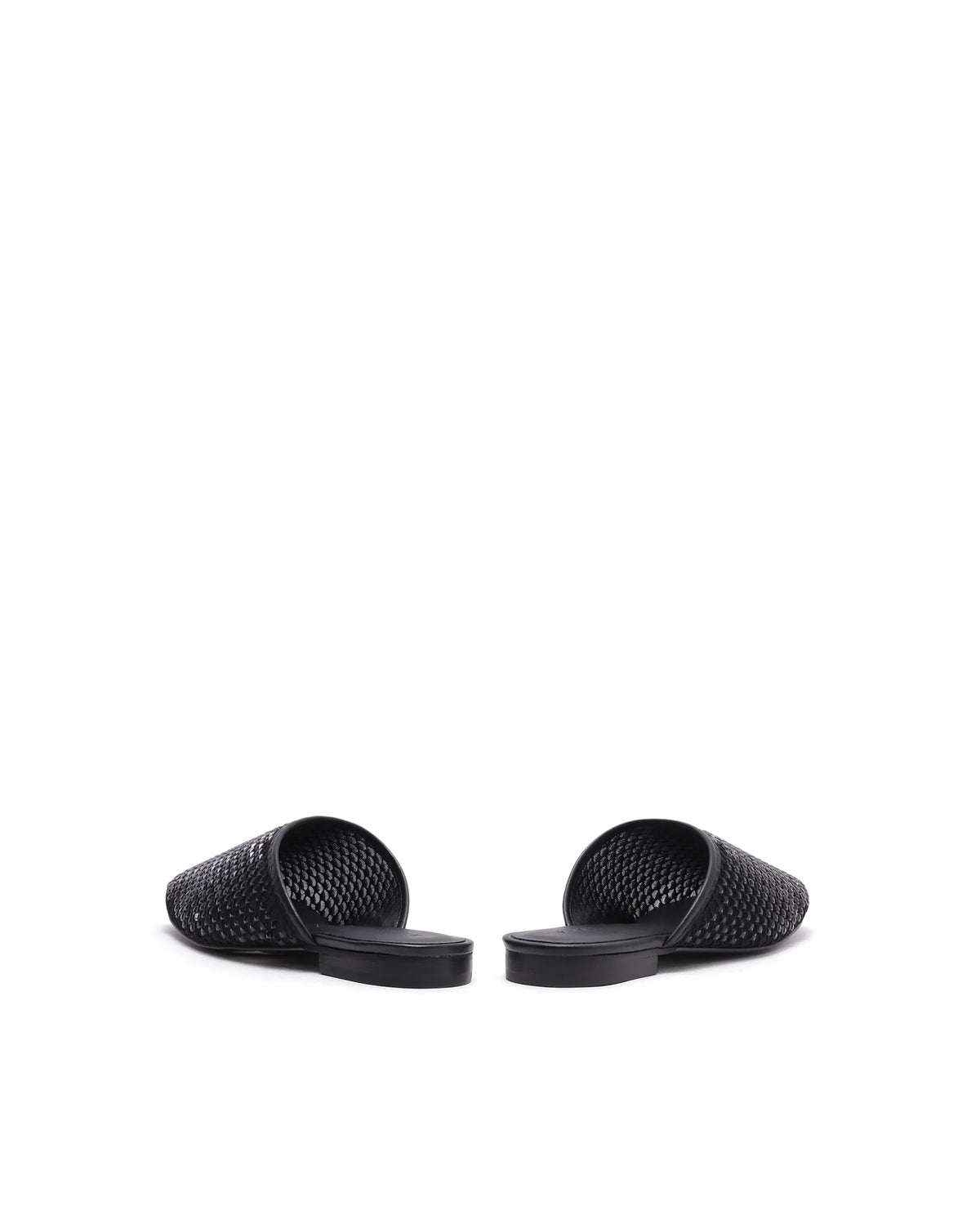 Rarez Women's Aira Black Micro Fiber & Mesh Low Flats