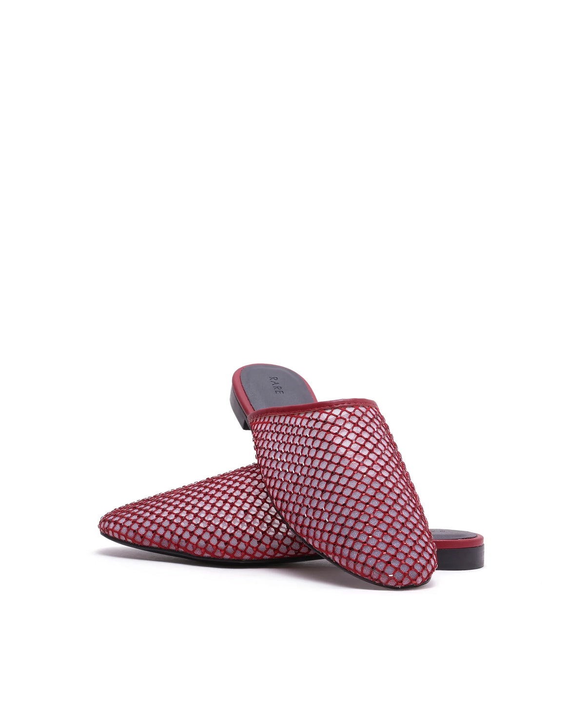 Rarez Women's Aira Red Micro Fiber & Mesh Low Flats Low Flats