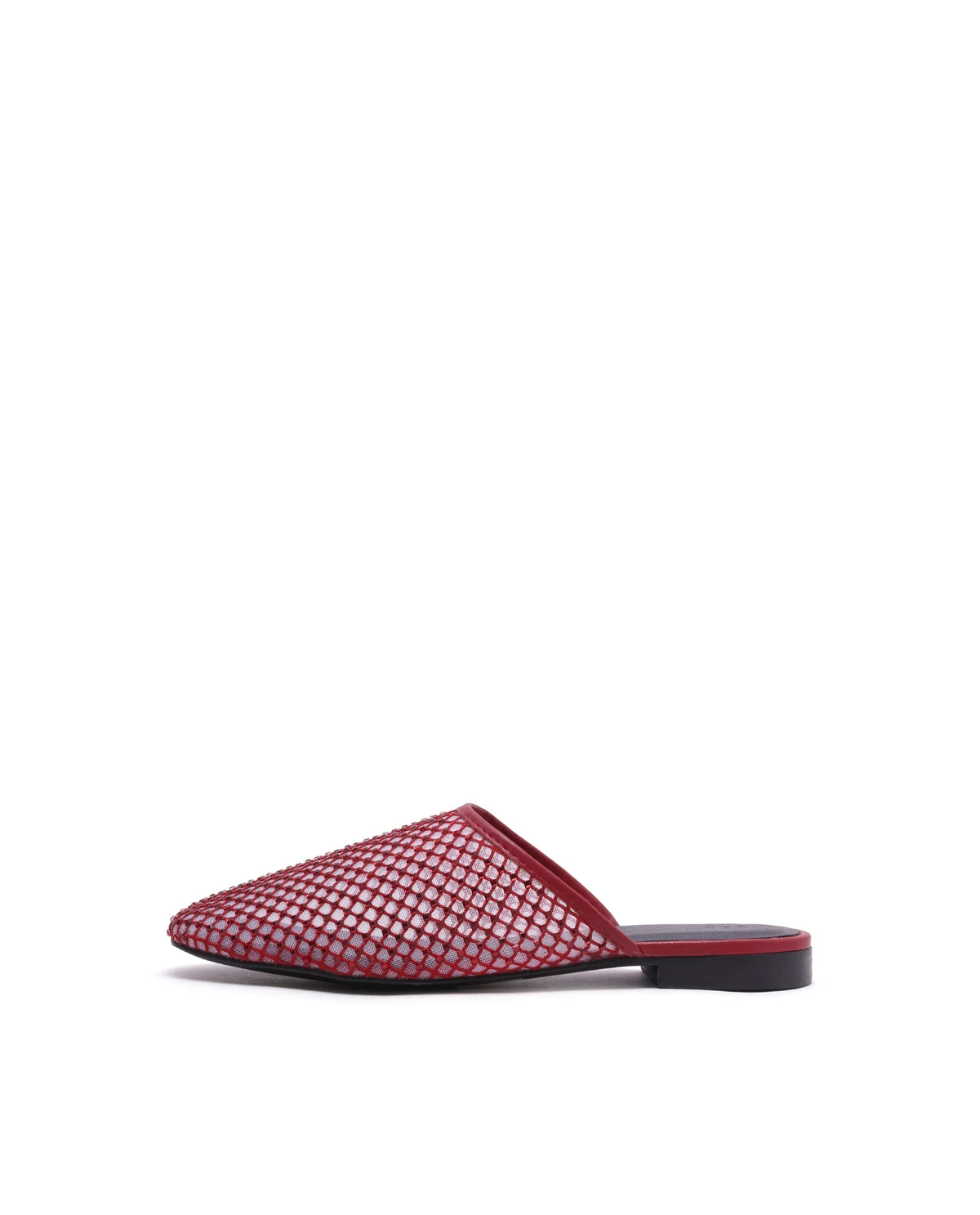 Rarez Women's Aira Red Micro Fiber & Mesh Low Flats Low Flats