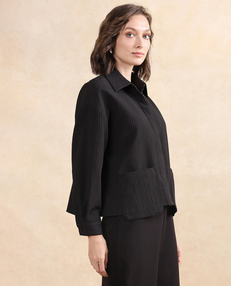 Rareism Women Albury Black Plain Jacket